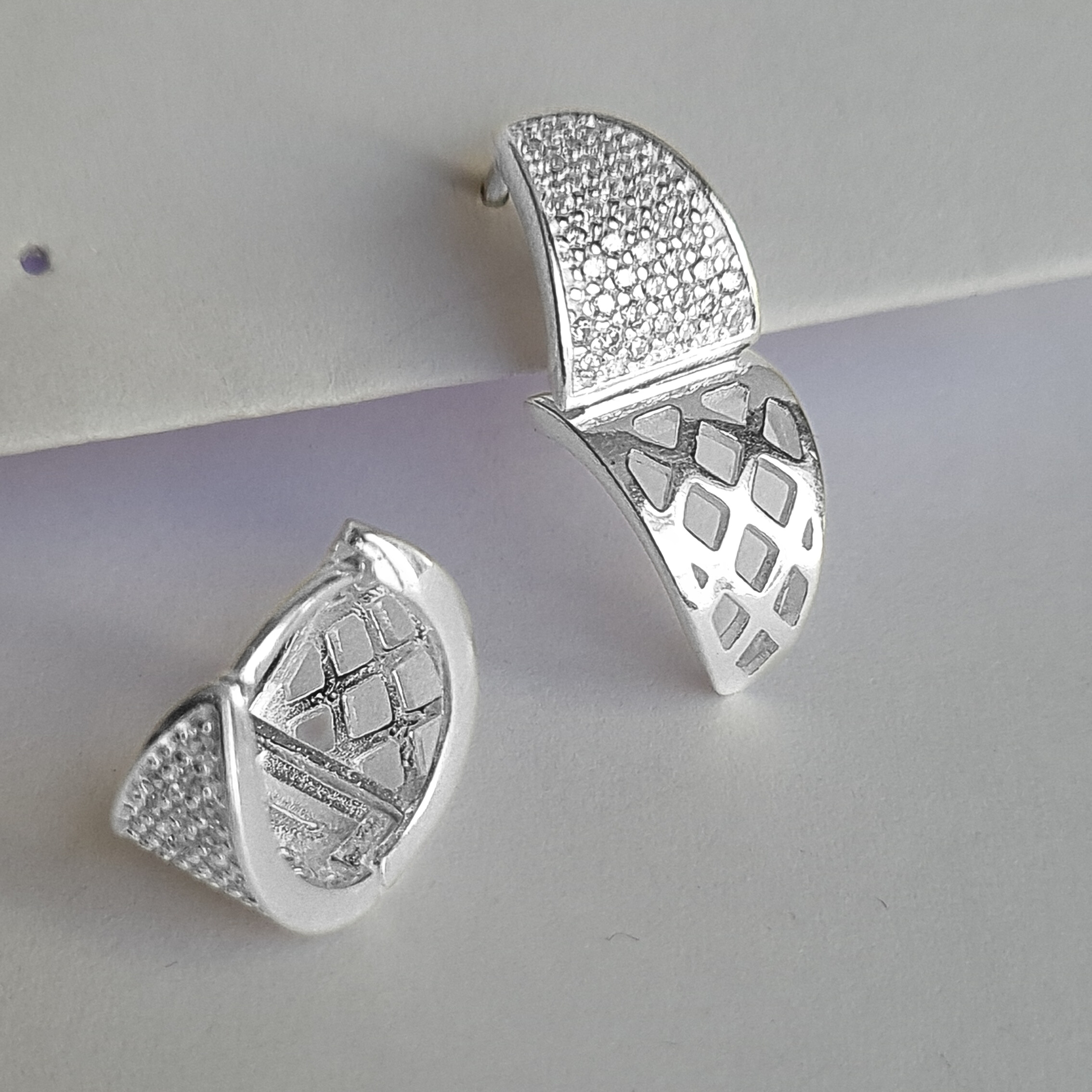 Aros de Plata 925 con incrustaciones