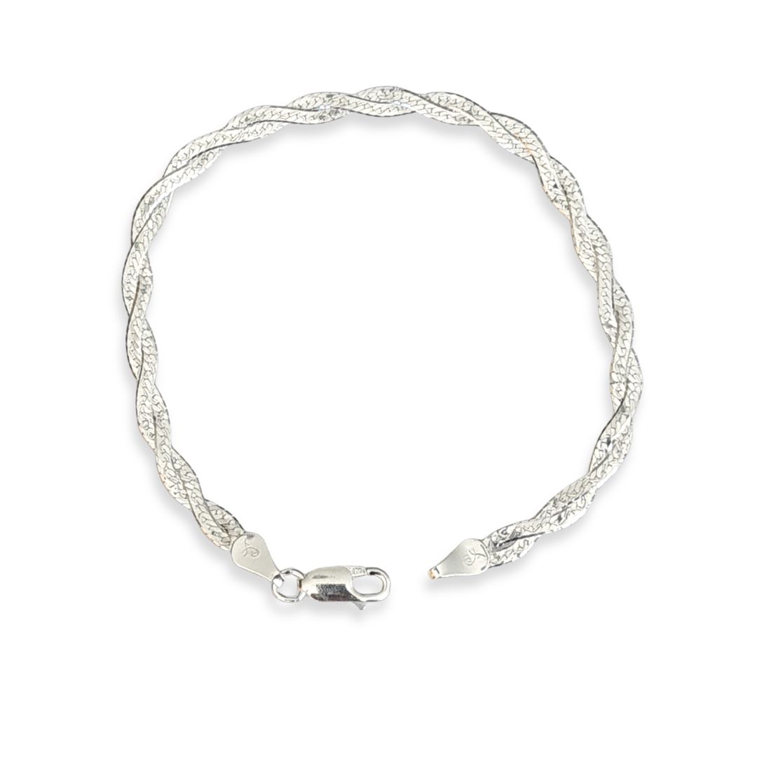 Pulsera de Plata 925 trenzada