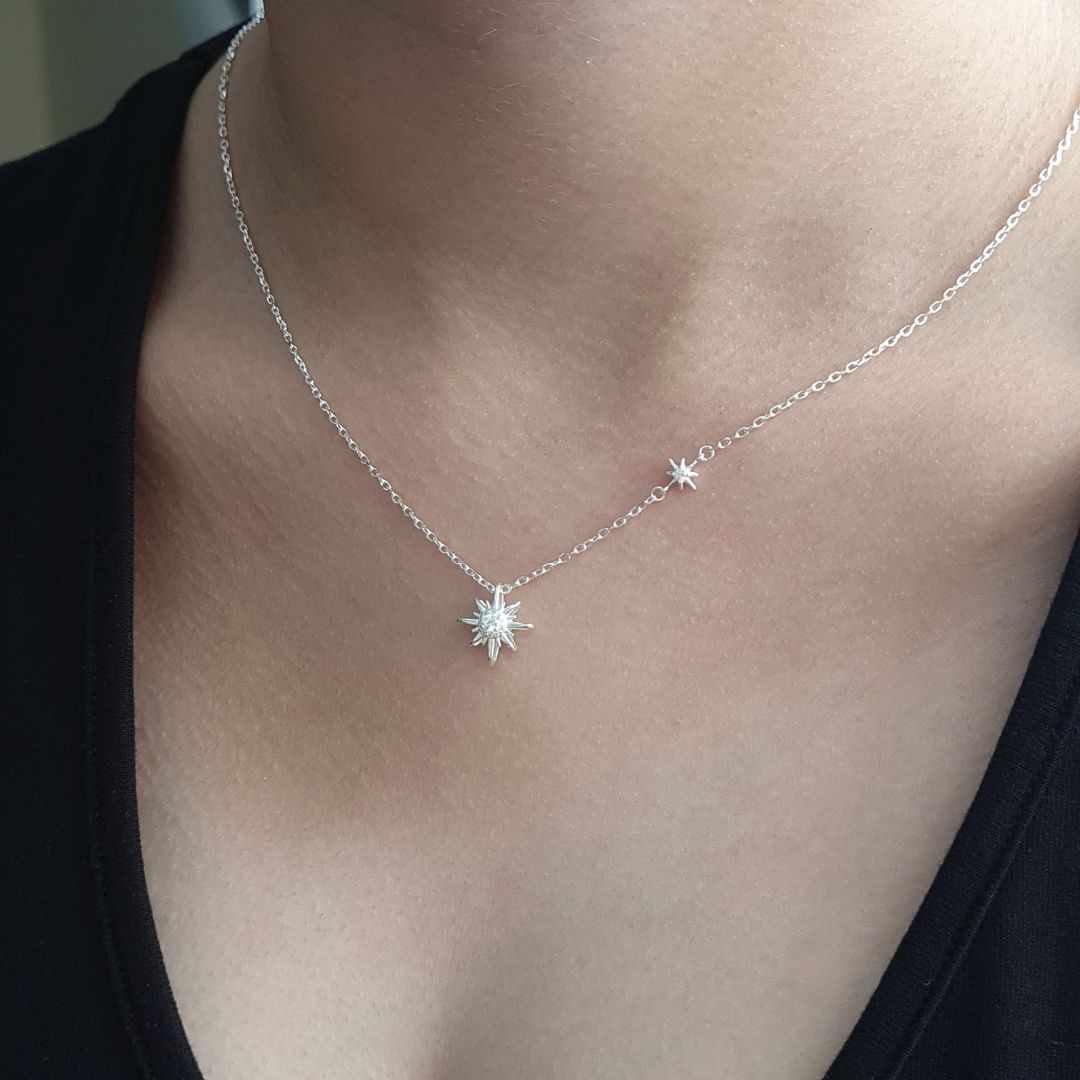 Collar estrella polar de Plata 925