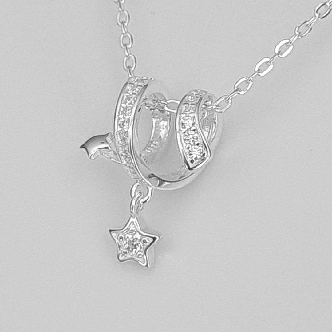Collar de Plata 925 con dijes de estrellas