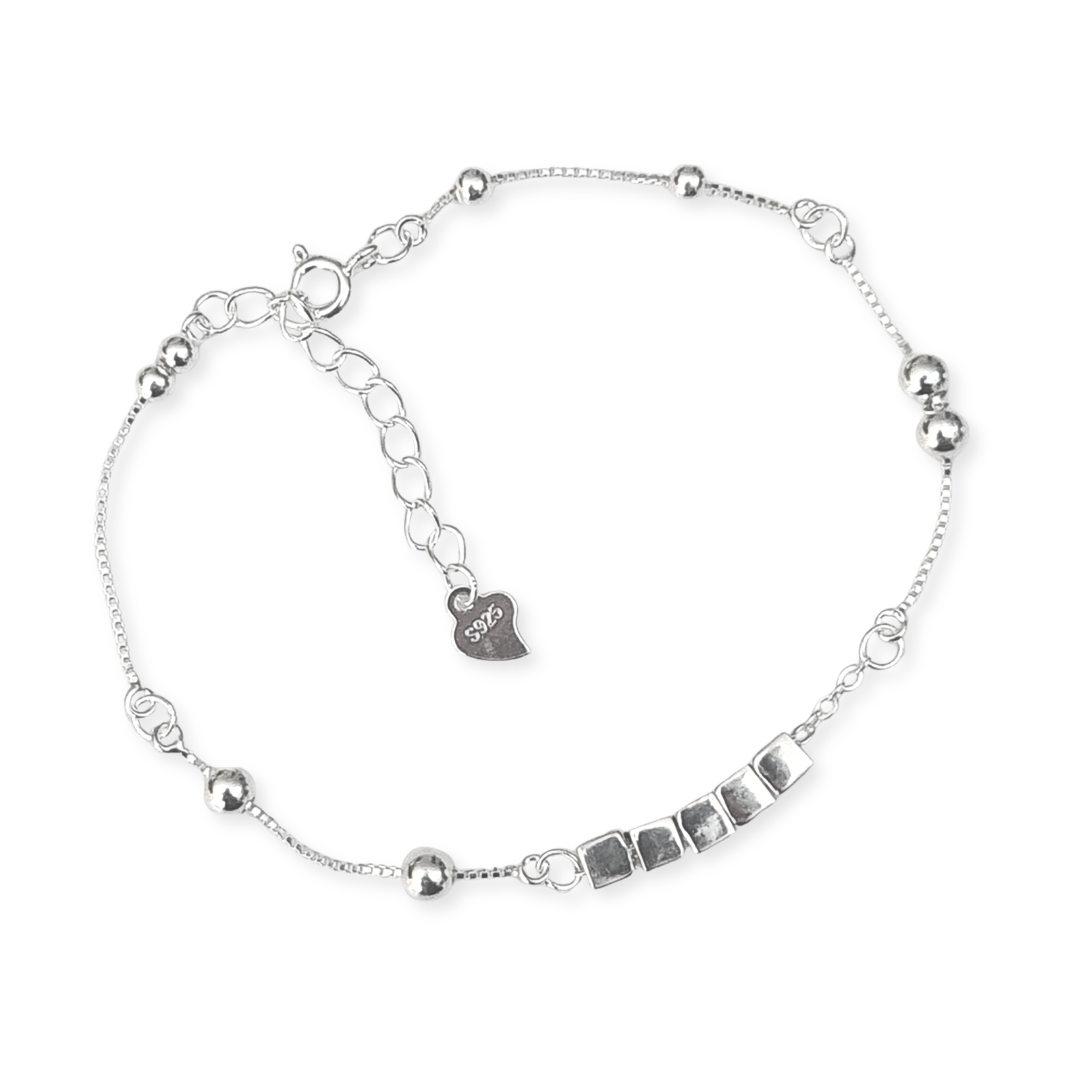 Pulsera de Plata 925 con cubos
