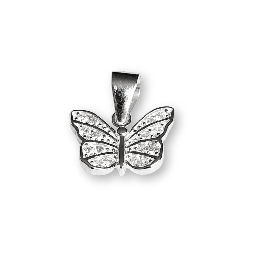 Colgante de mariposa de Plata 925