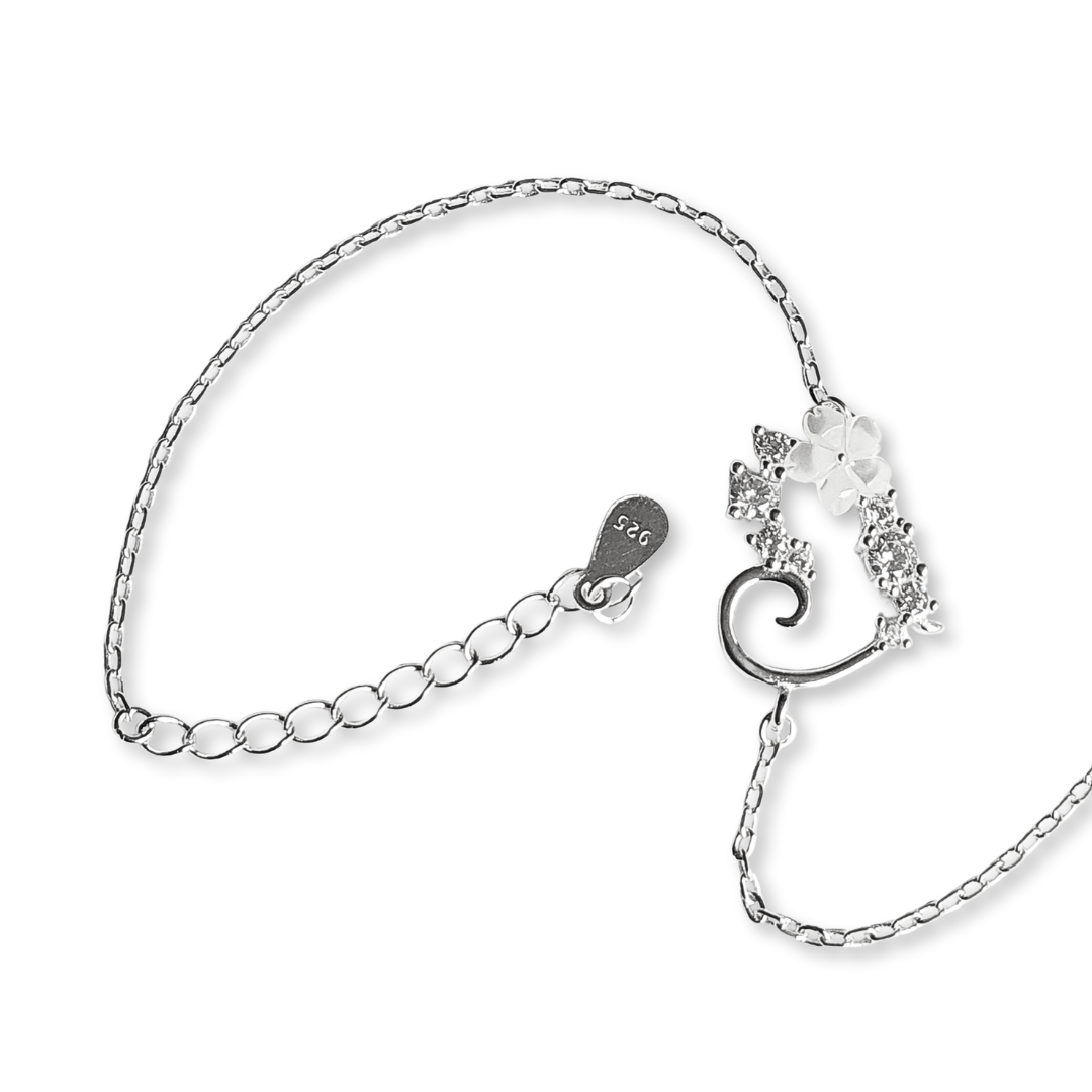 Pulsera de Plata 925 con diseño de nácar