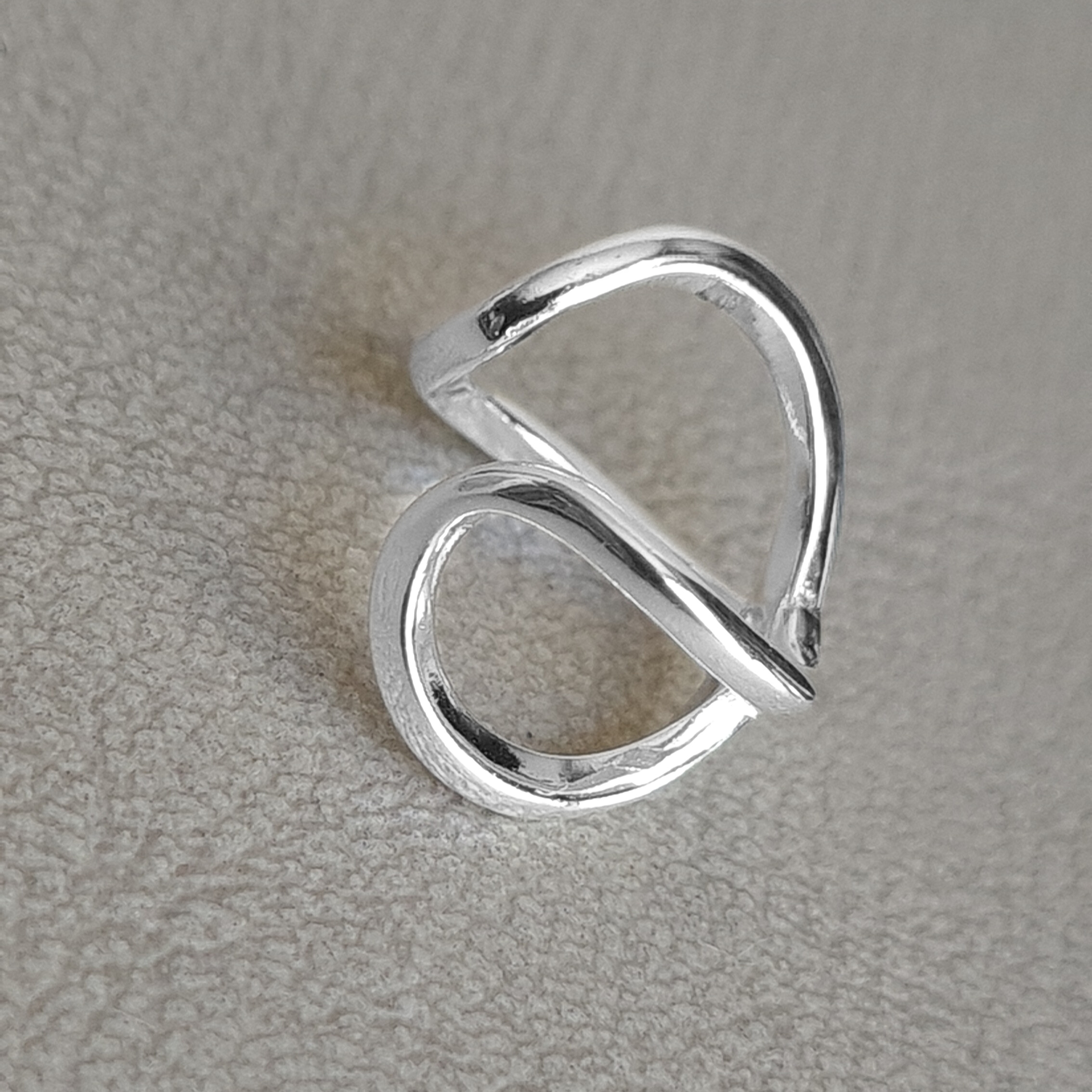 Ear cuff Plata 925 abstracto