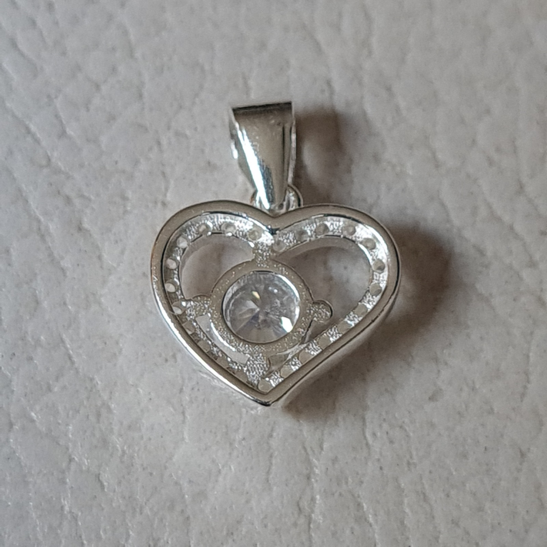 Colgante corazón de Plata 925