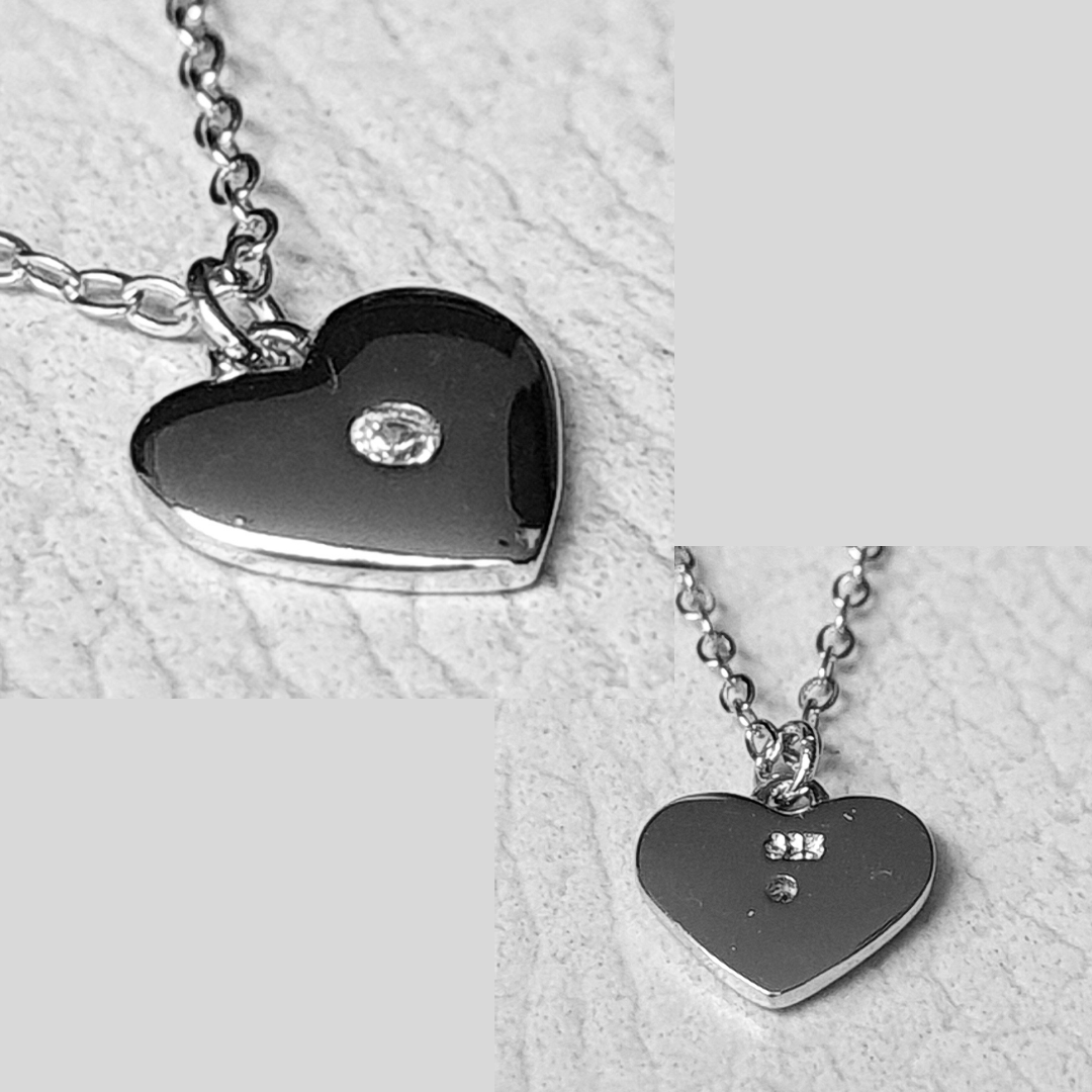 Collar de mini corazón de Plata 925