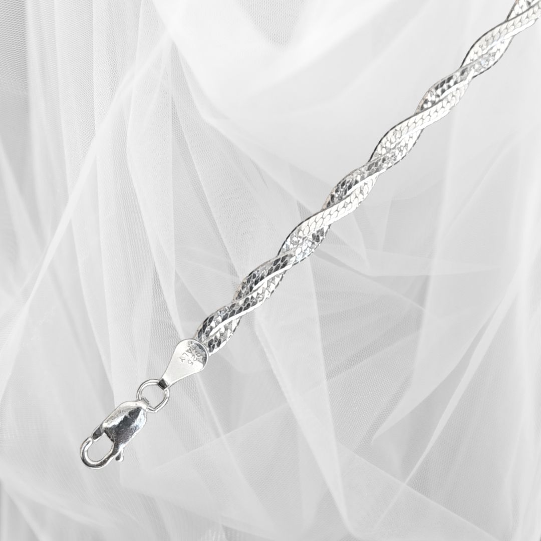Pulsera de Plata 925 trenzada