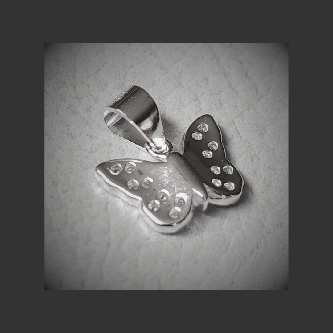 Colgante de mariposa de Plata 925
