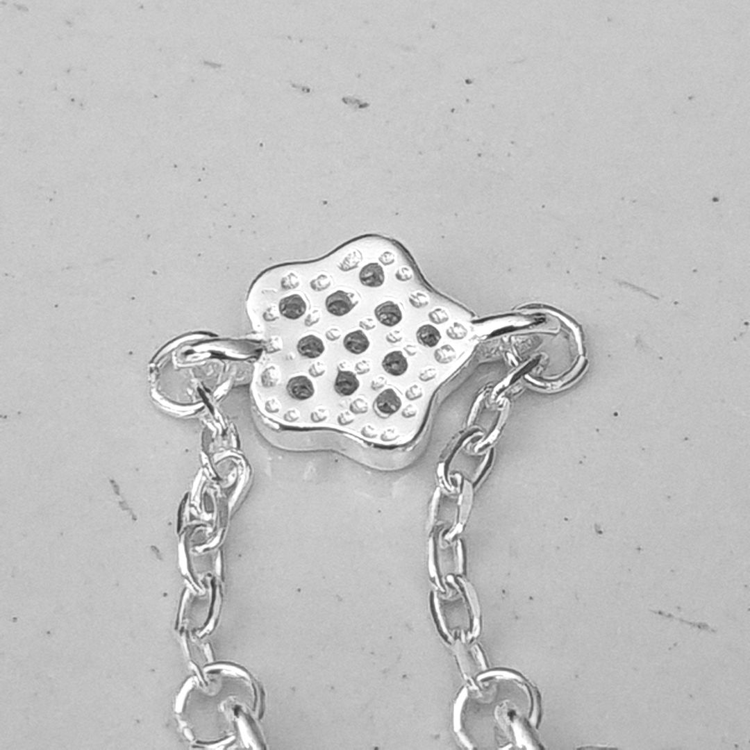 Pulsera de Plata 925 con flores