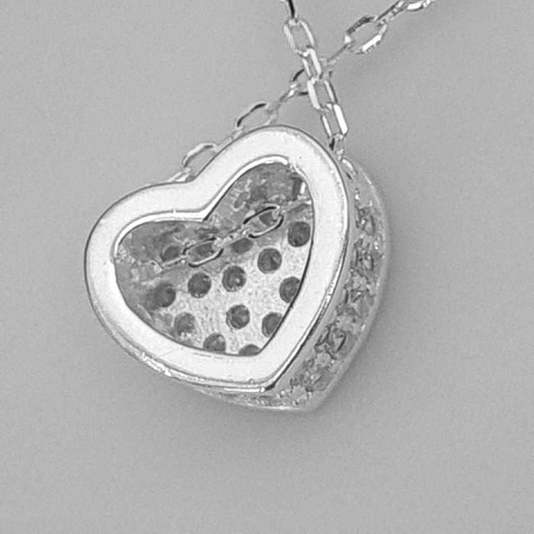 Collar de corazón de Plata 925 y cubics 