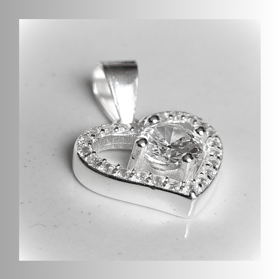 Colgante corazón de Plata 925