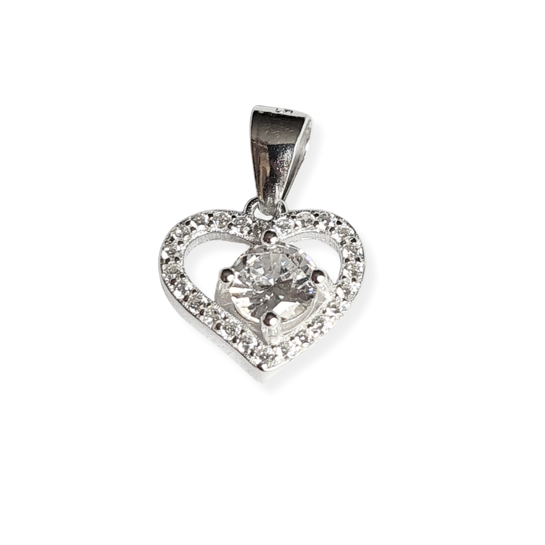 Colgante corazón de Plata 925