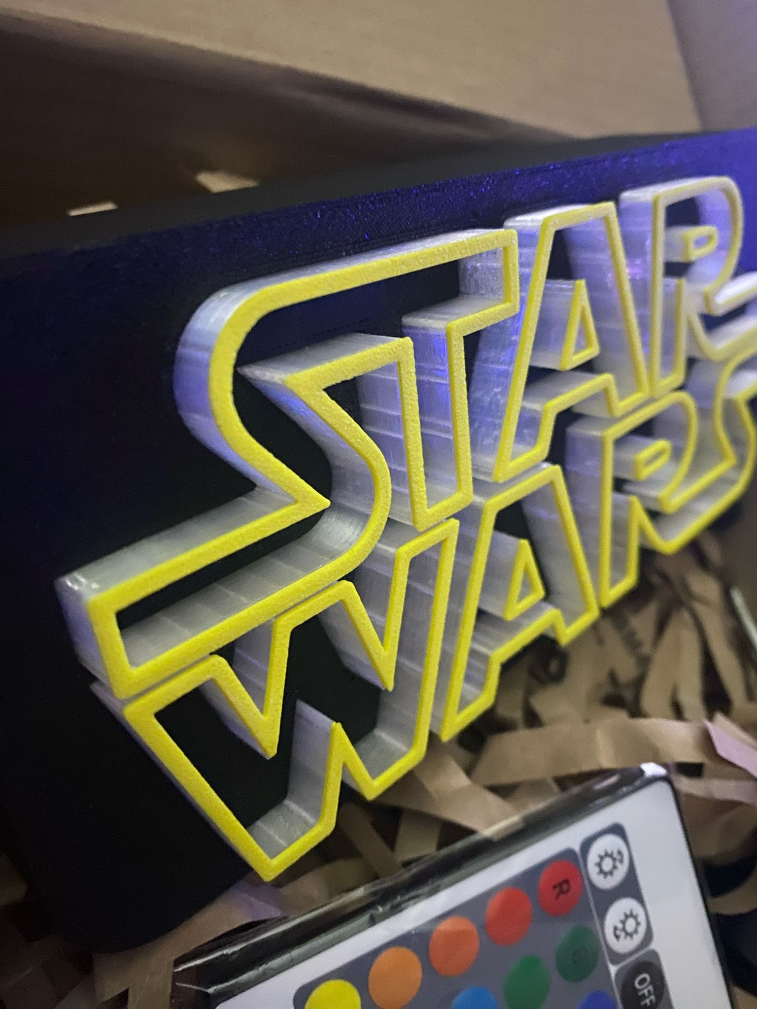 Letrero luminoso de Star Wars