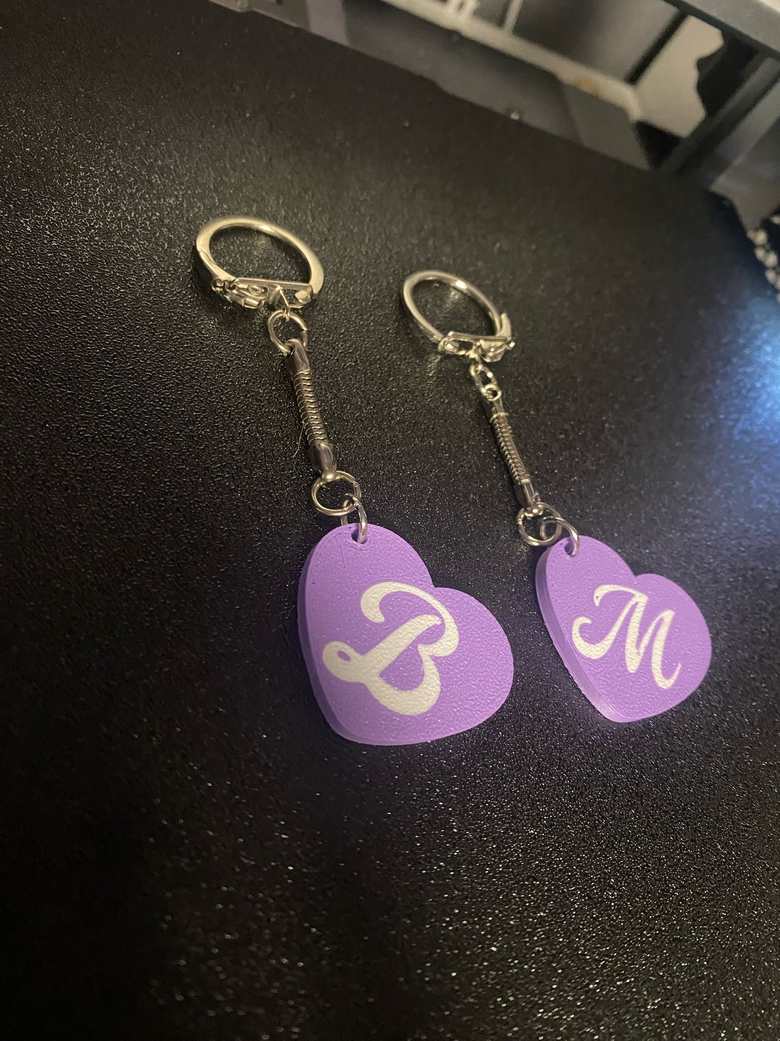 Llavero con iniciales personalizado