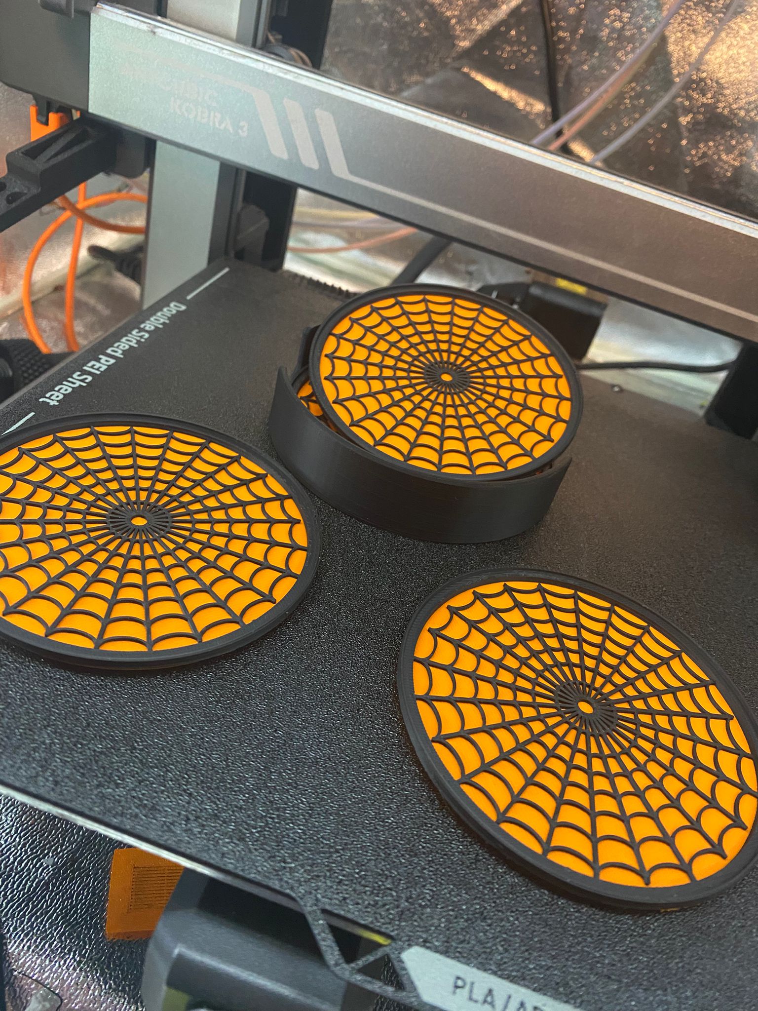 Posavasos de telaraña