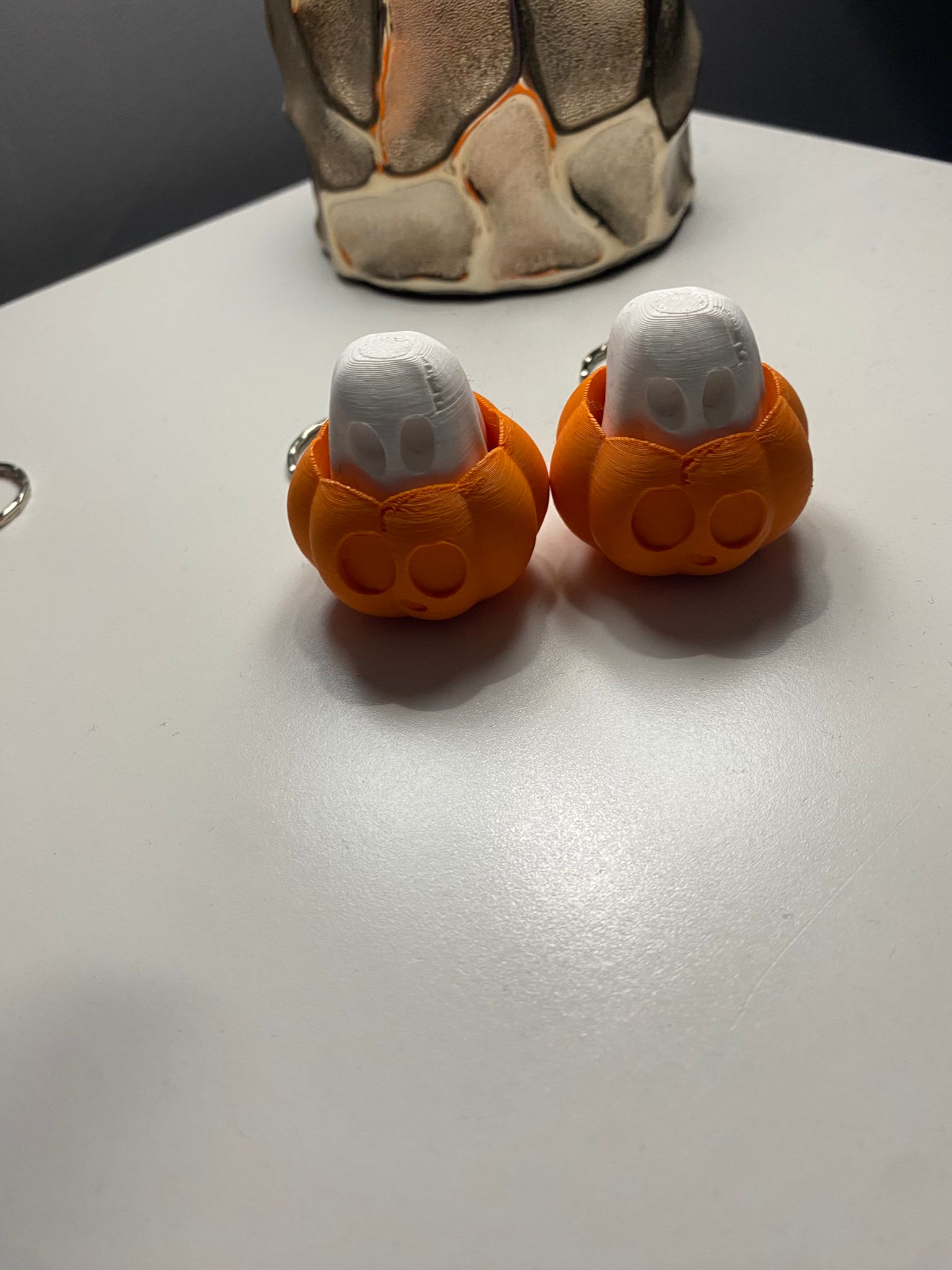 Llaveros fantasma en calabaza