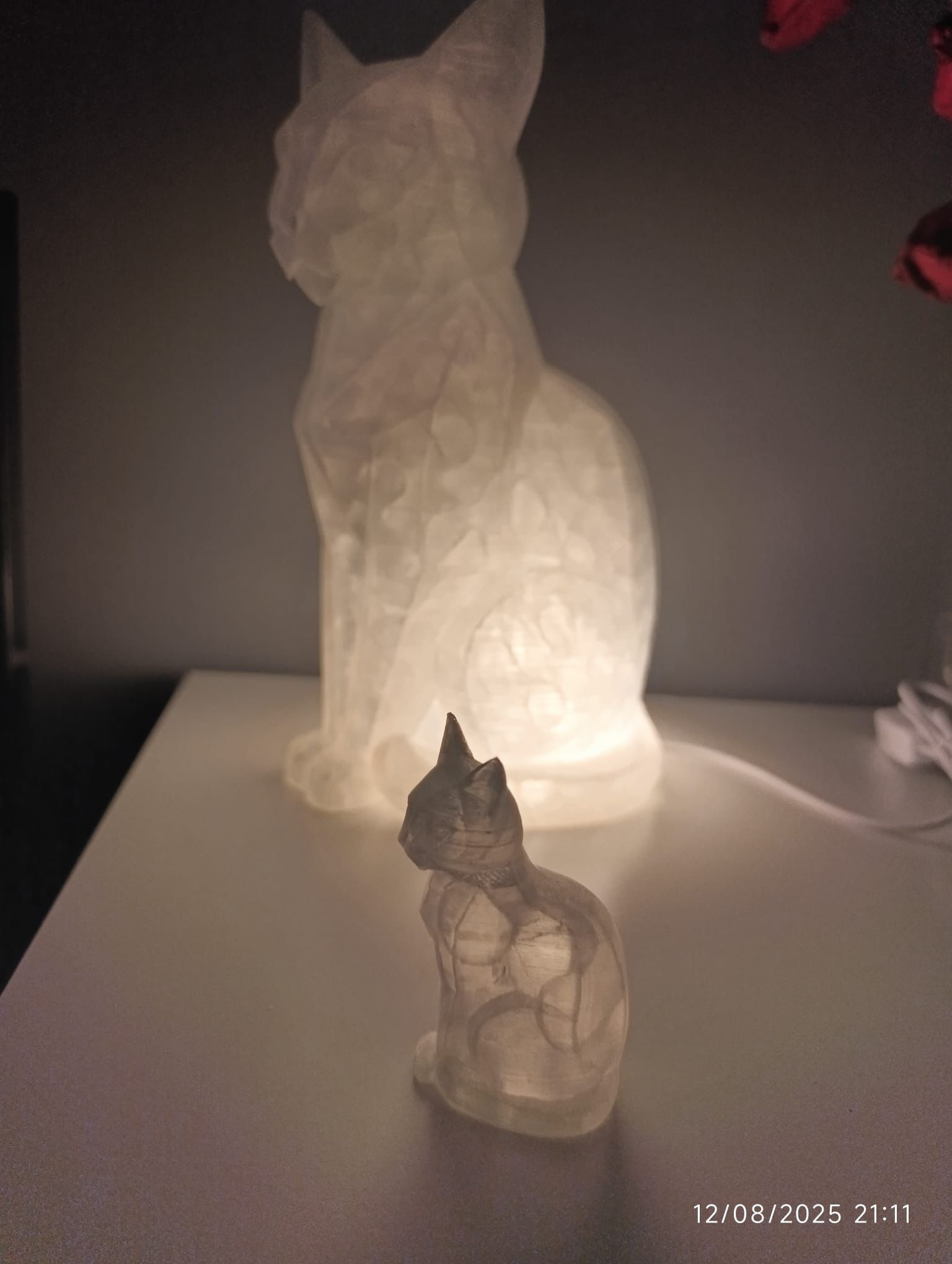 Lámpara de gato decorativa