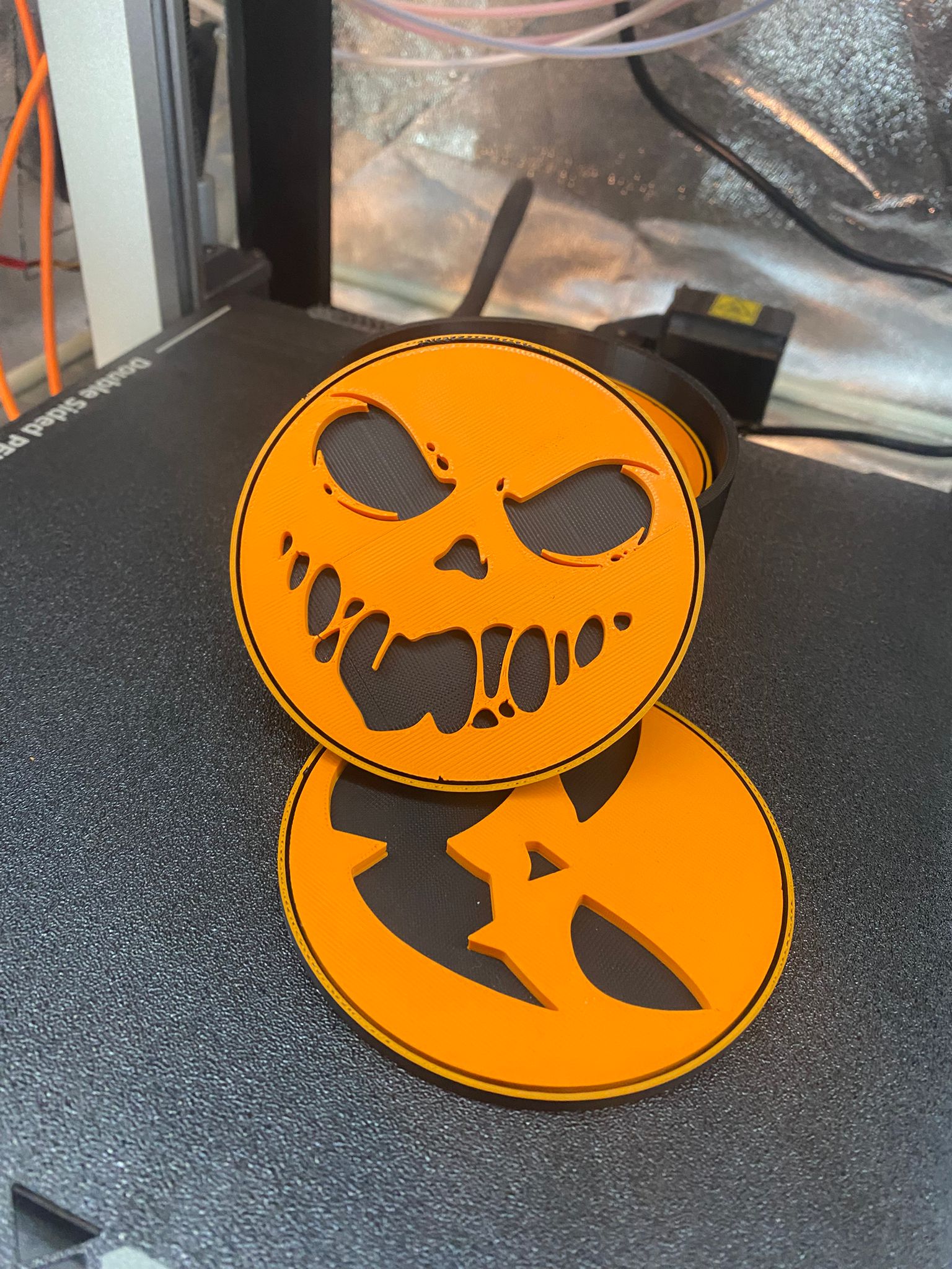 Posavasos de calabaza de Halloween