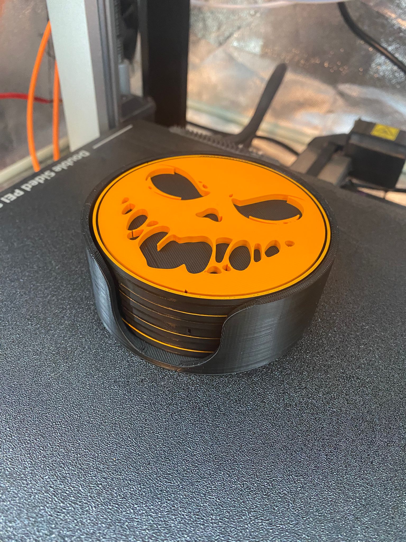 Posavasos de calabaza de Halloween