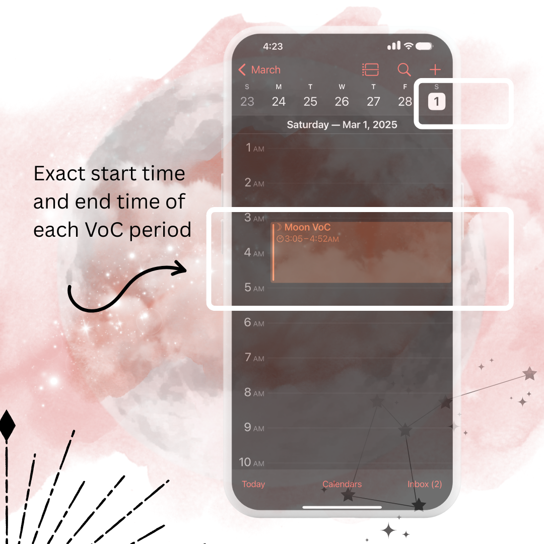 Moon VoC Calendar