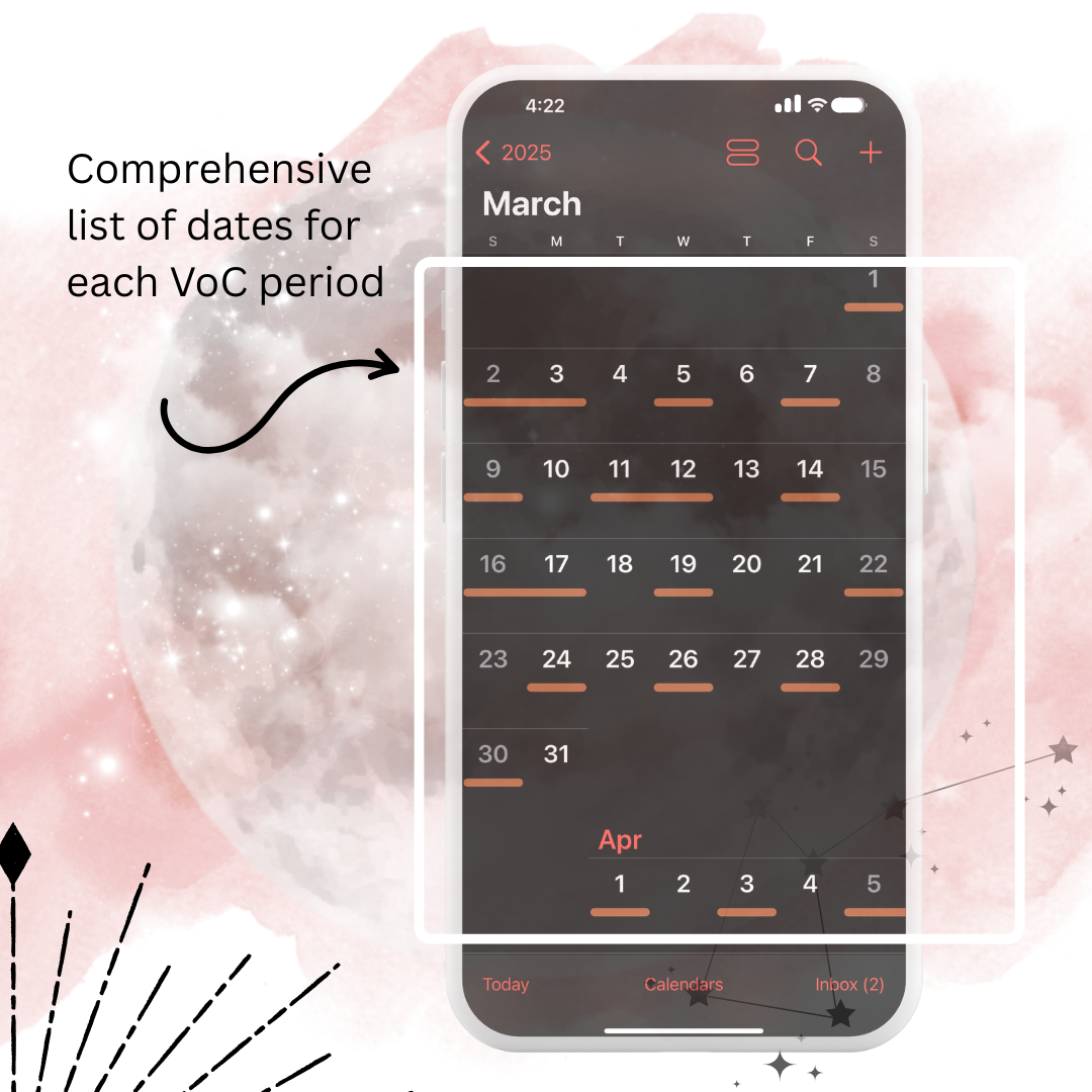 Moon VoC Calendar