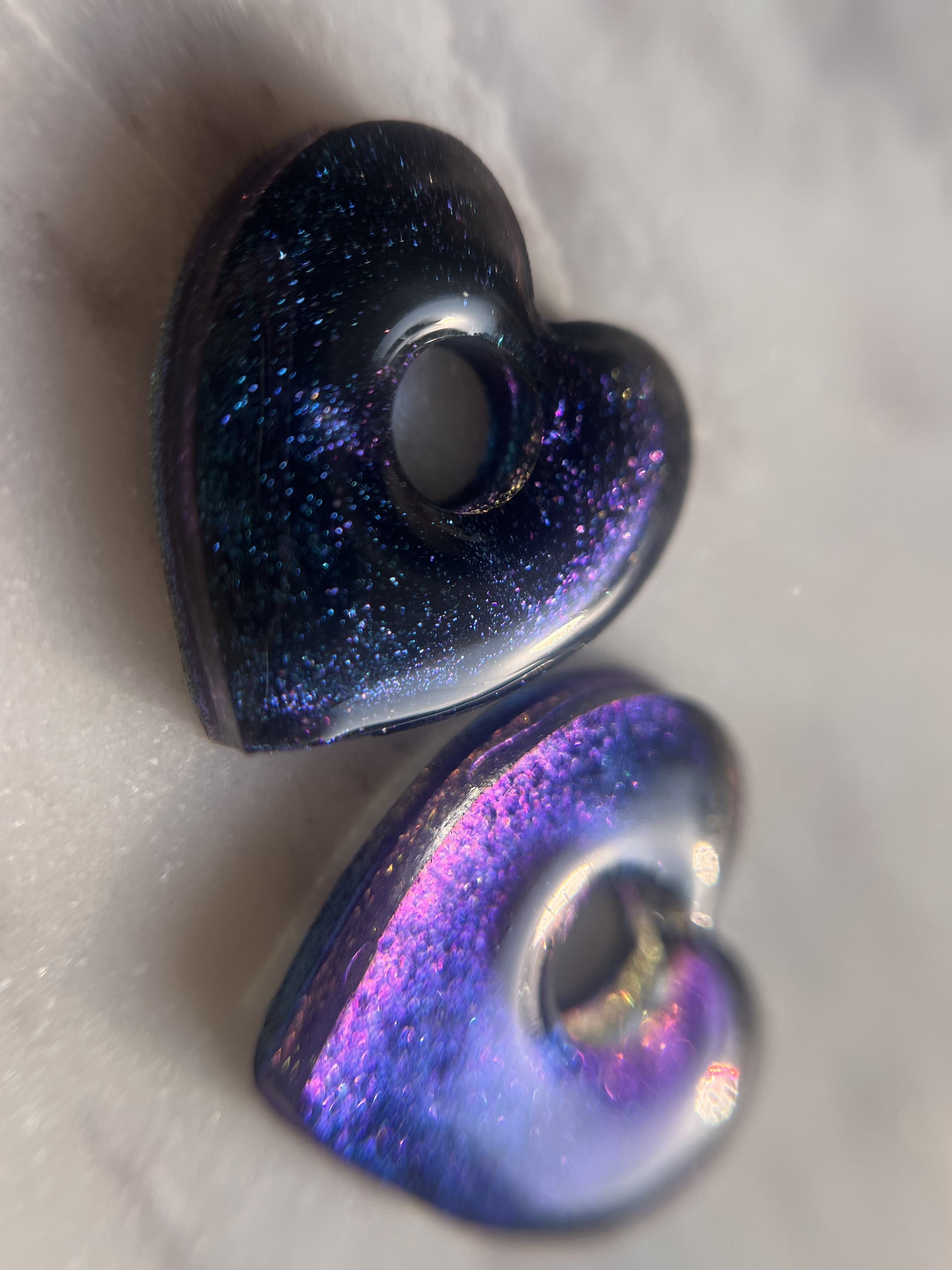 Coeur Bleu Violet Reflet n°2