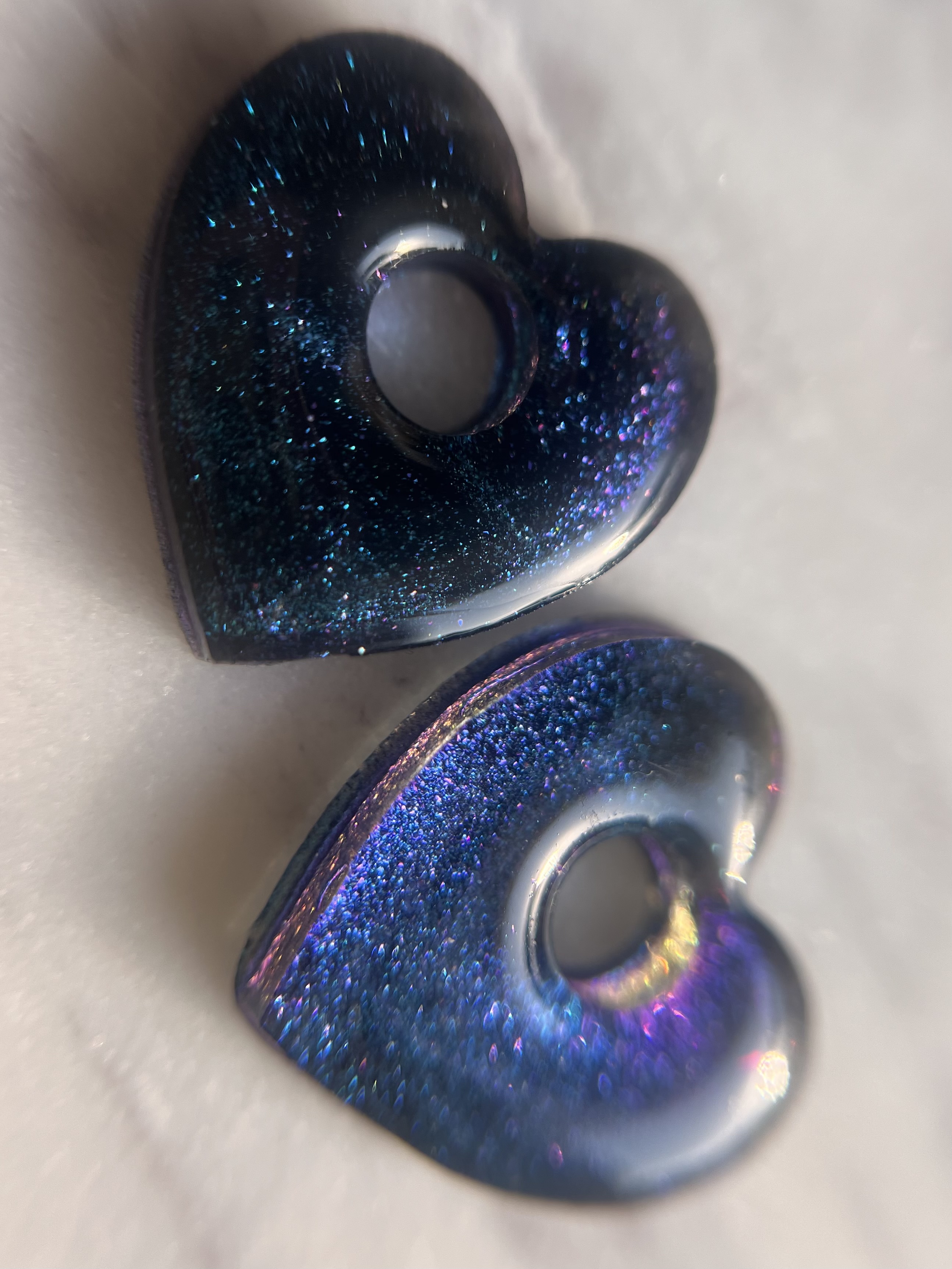 Coeur Bleu Violet Reflet n°2