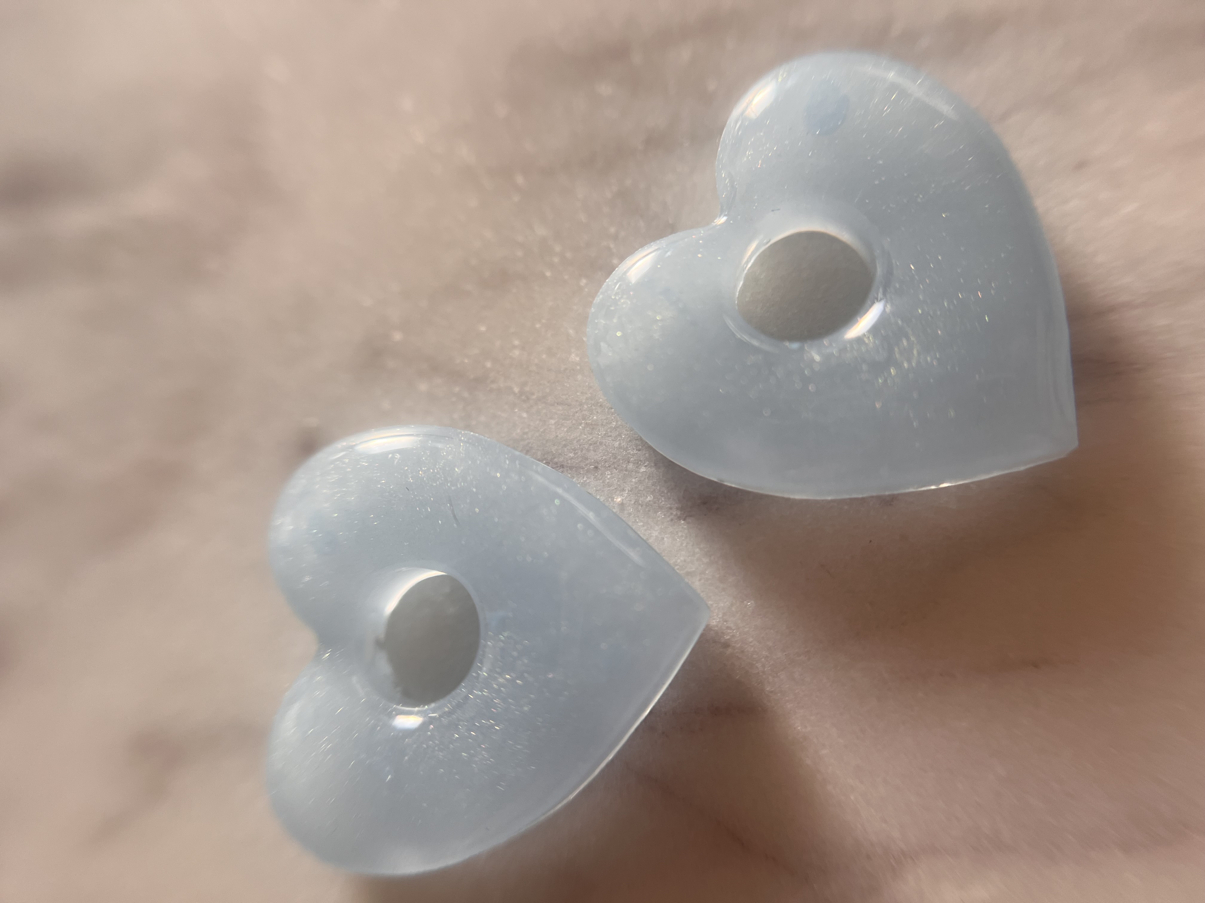 Coeur bleu clair