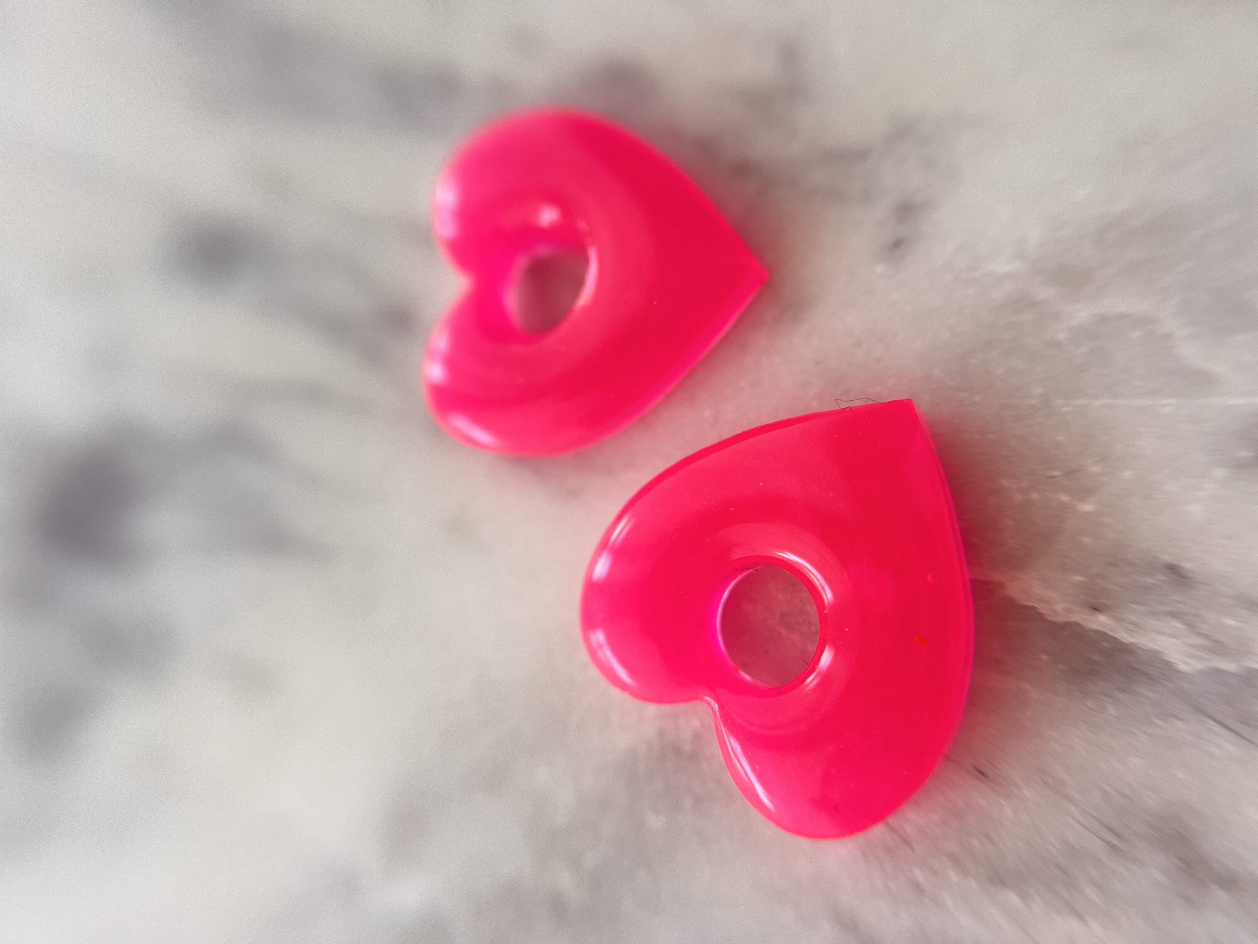 Coeur Rose fluo