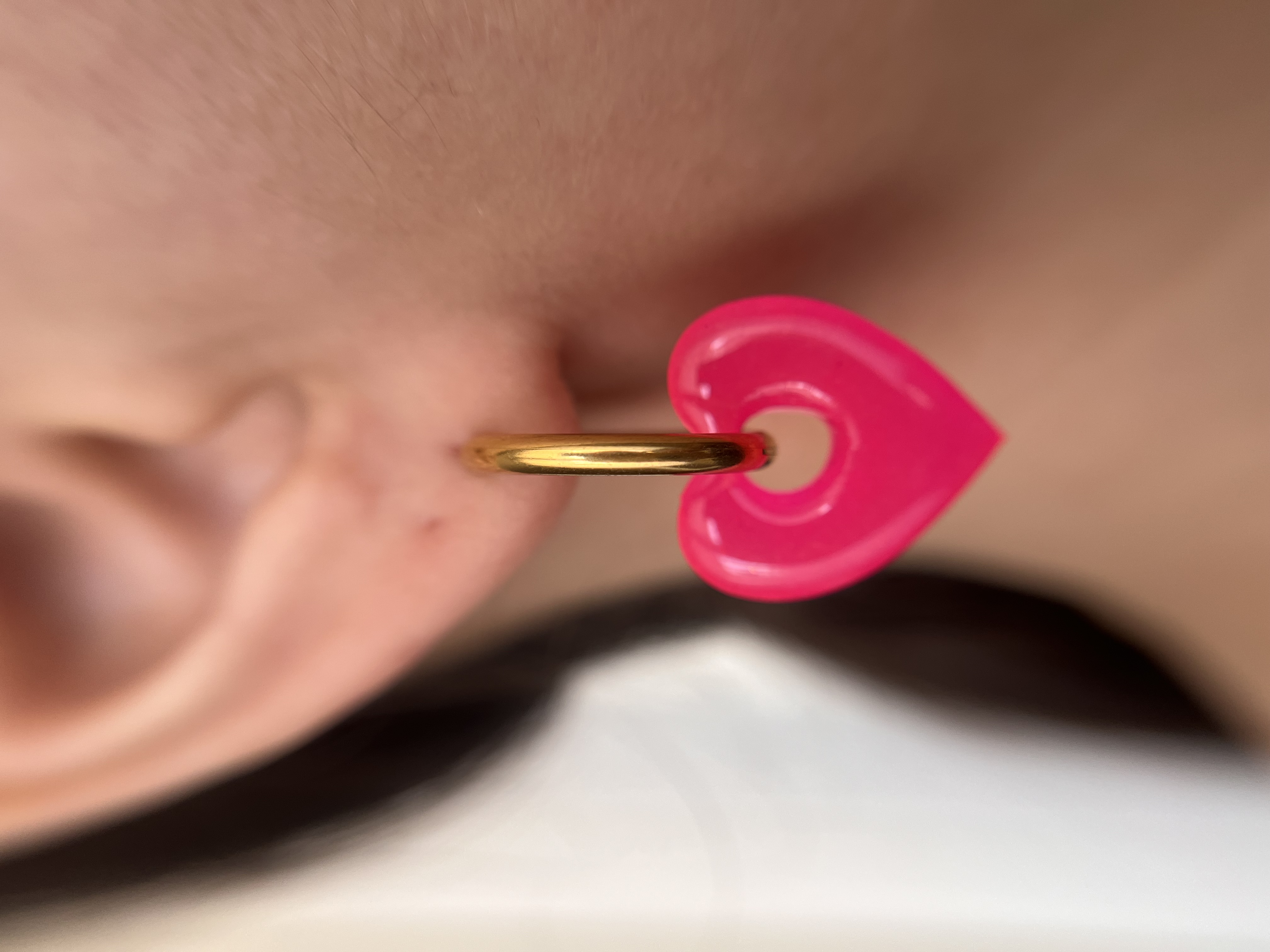 Coeur Rose fluo