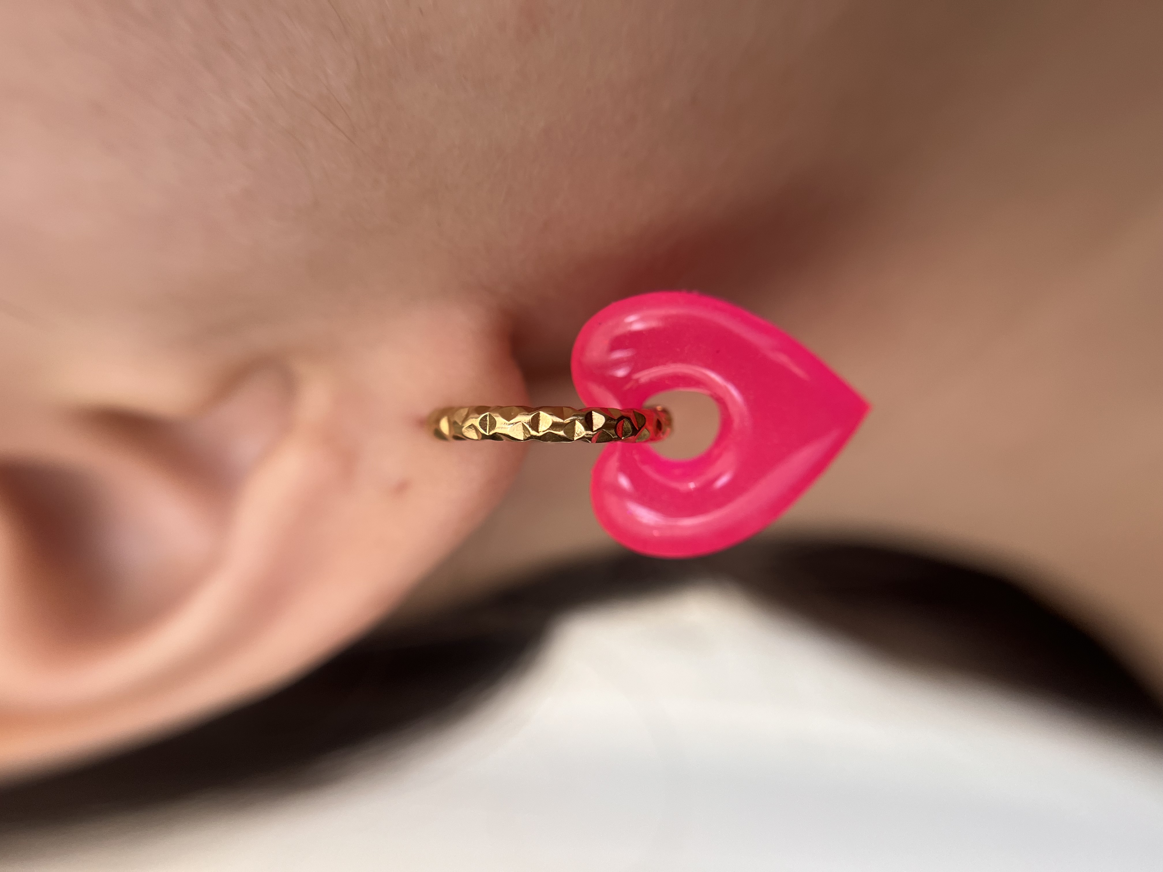 Coeur Rose fluo