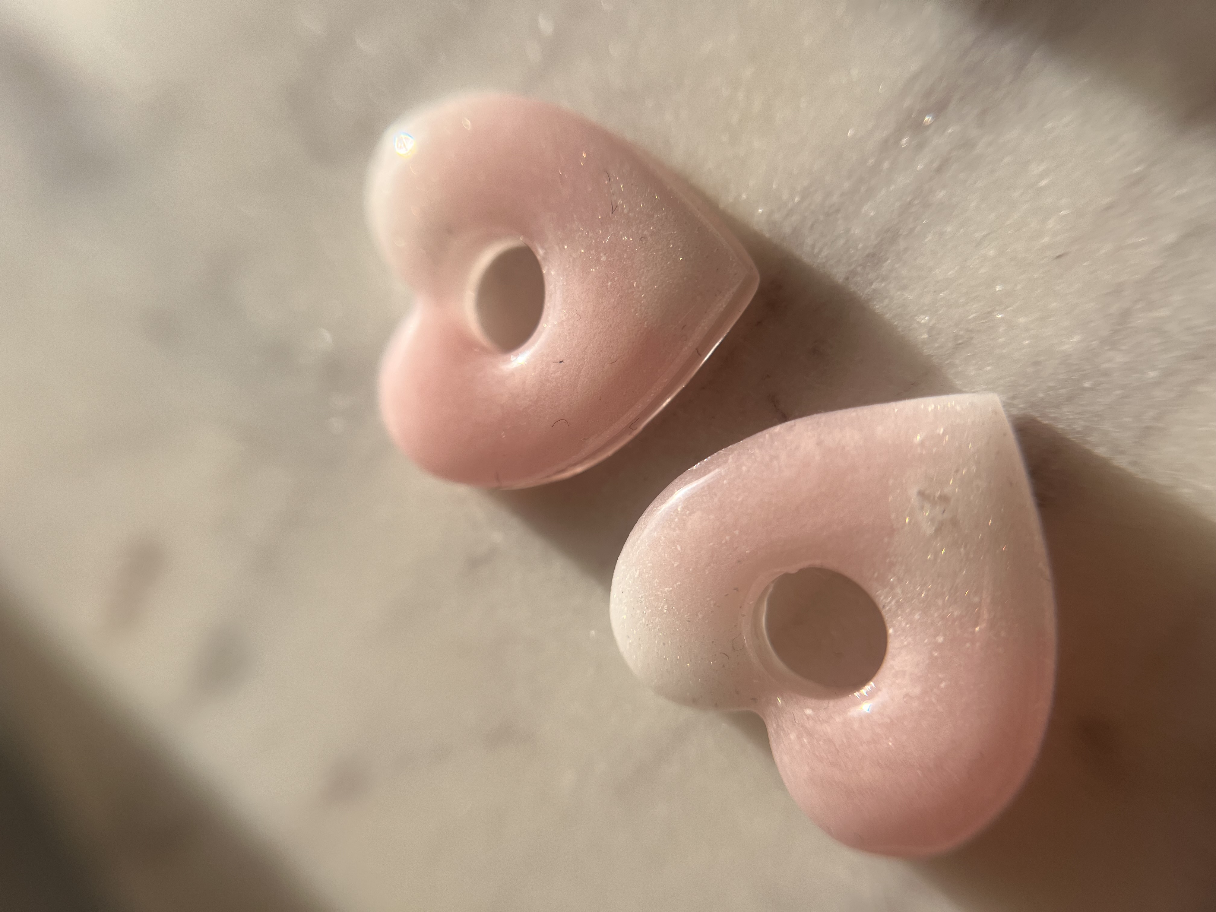 Coeur Rose et Blanc