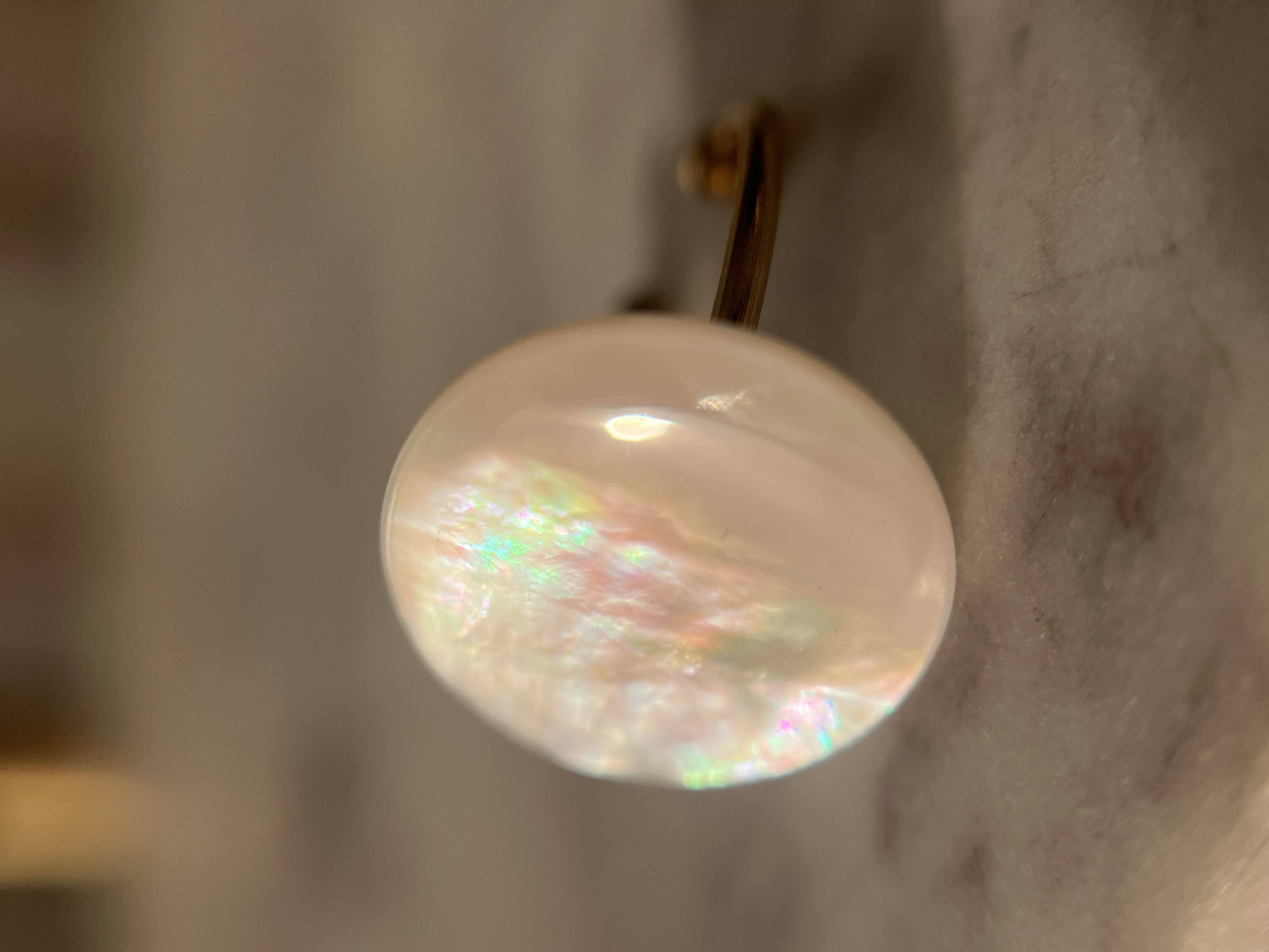Bague Nacre Blanche
