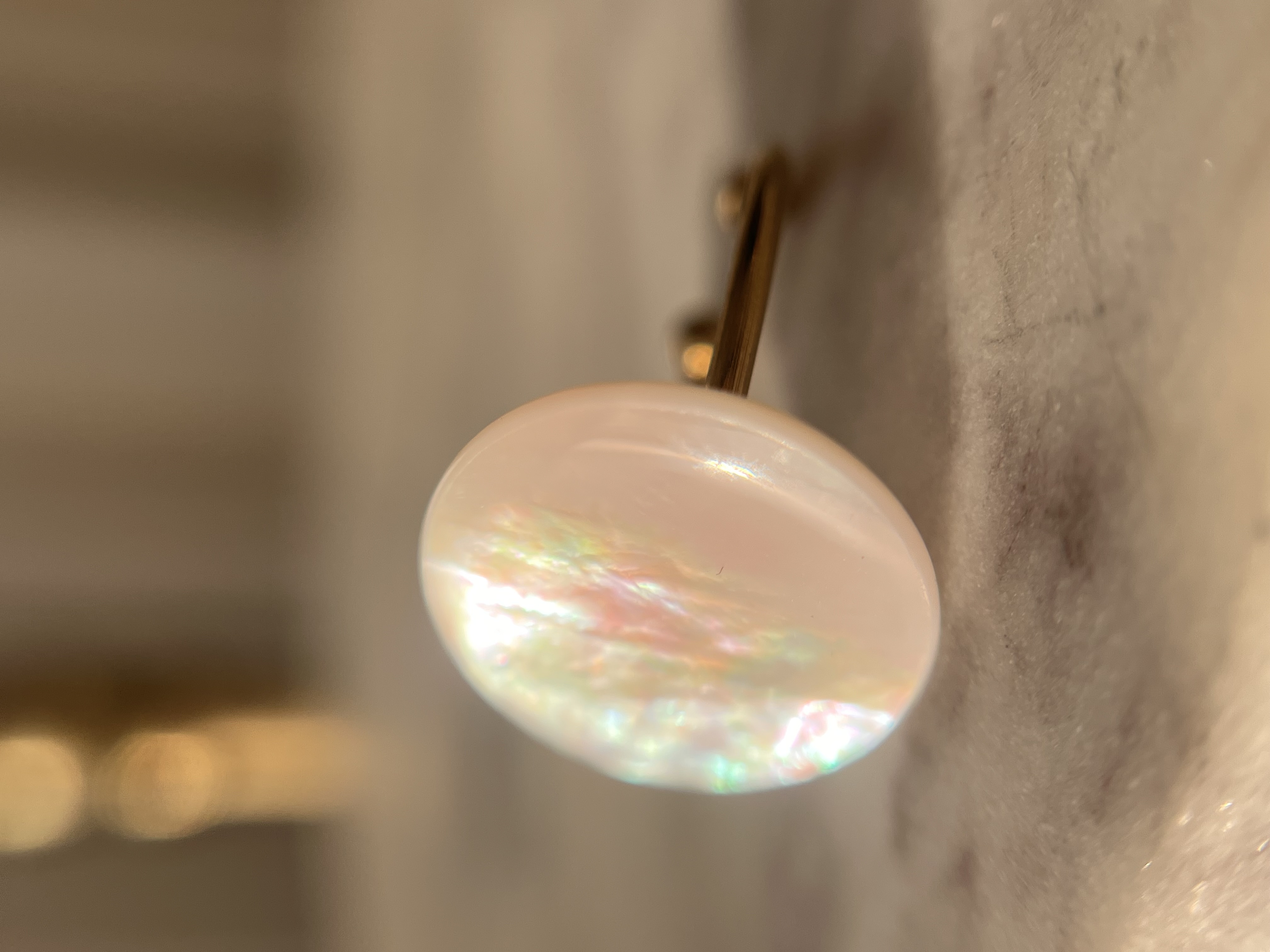 Bague Nacre Blanche