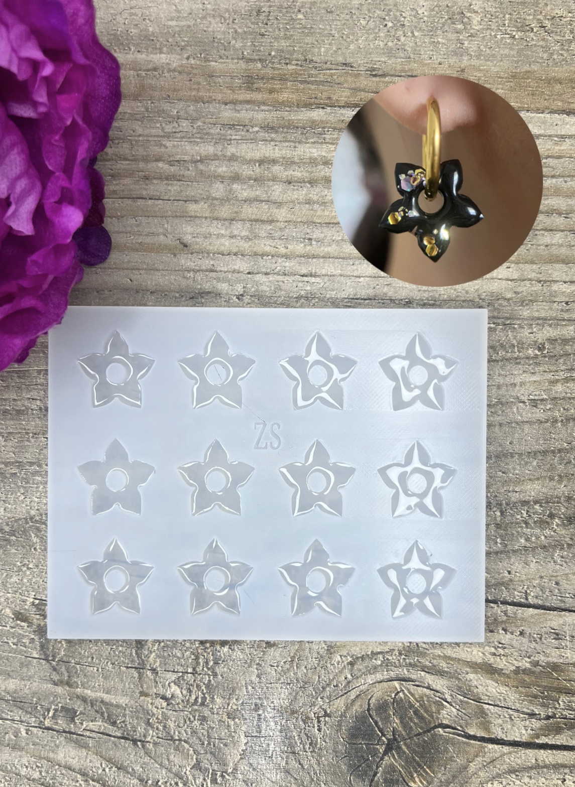 Moule Fleur de Tiaré 20mm