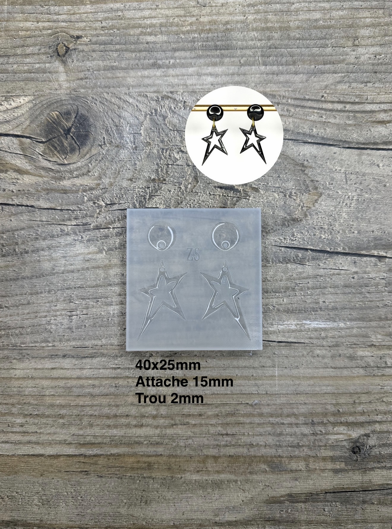 Moule Etoile Asymétrique