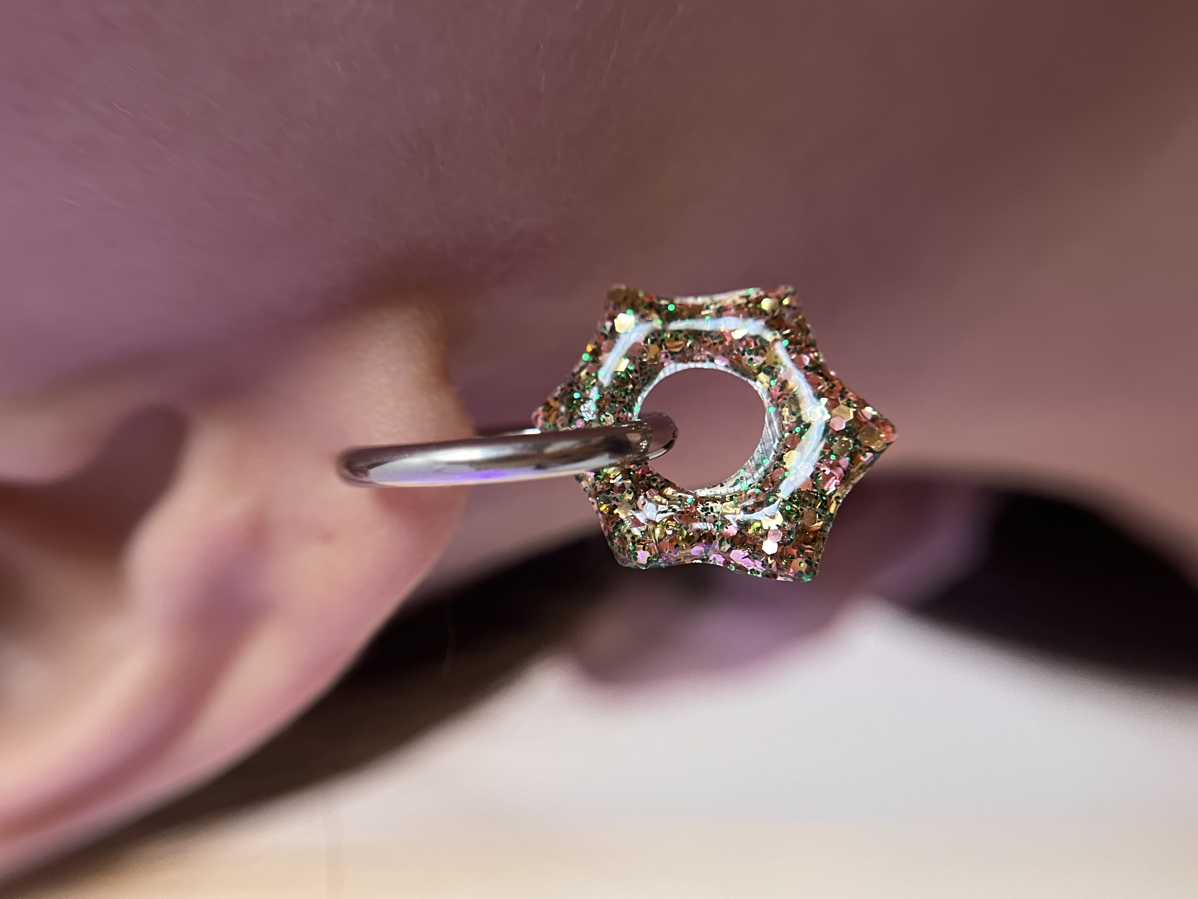 Les Originales paillettes vert doré