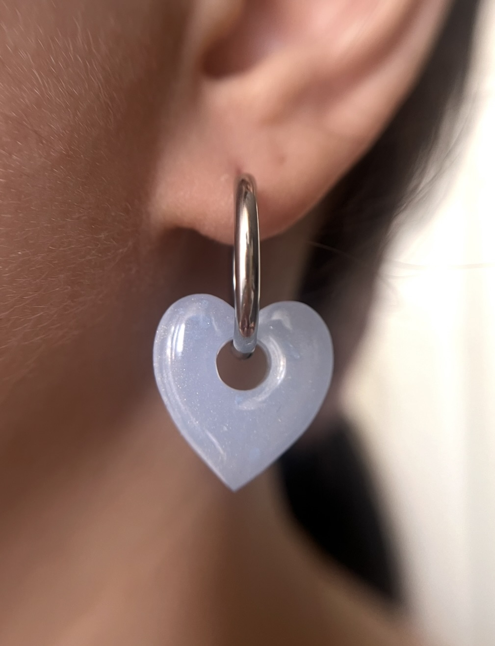 Coeur bleu clair