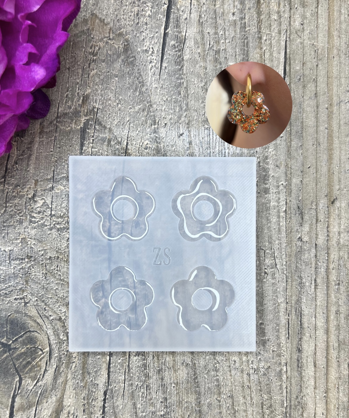 Moule fleur 5 pétales 25mm