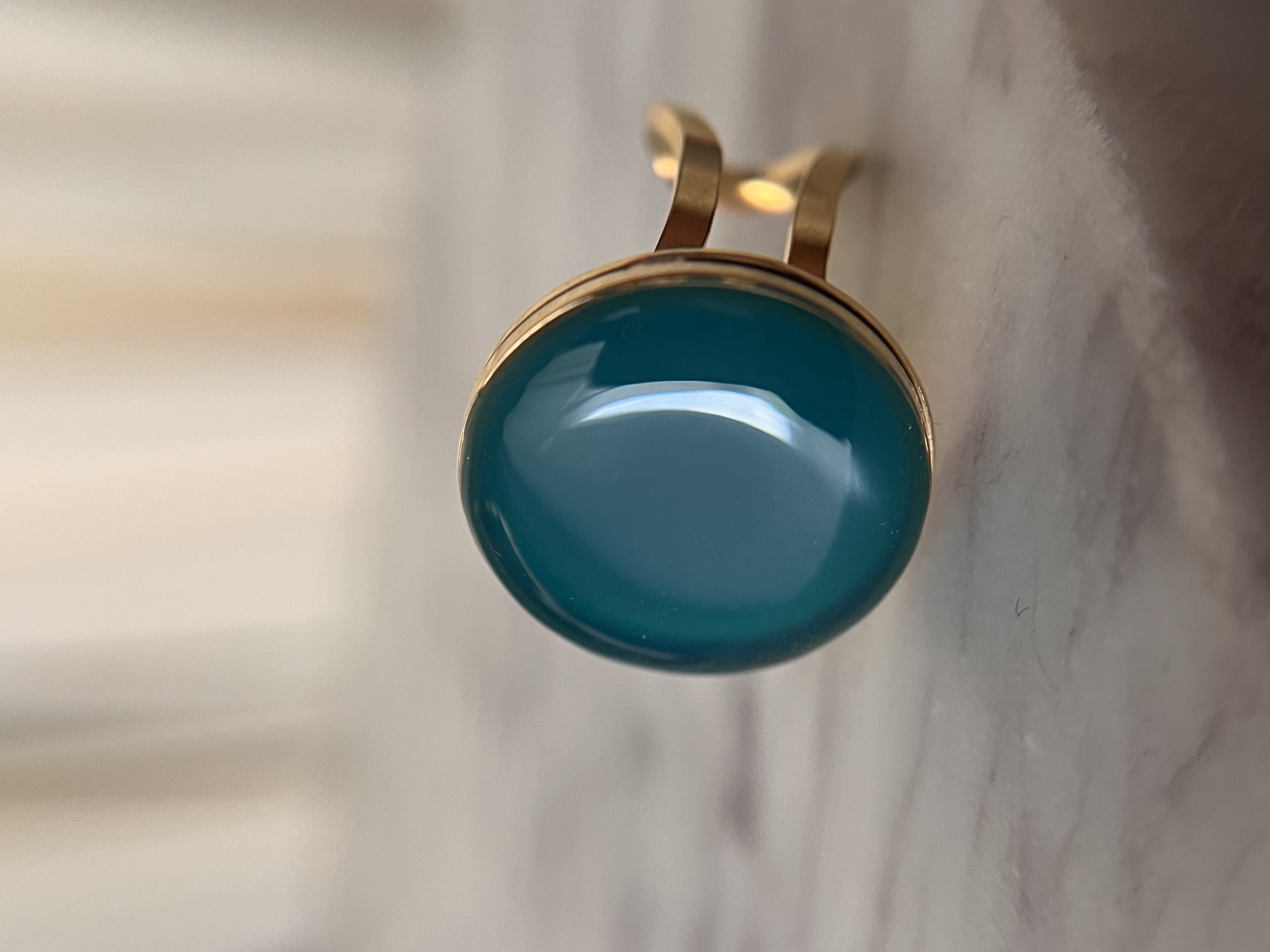 Bague bleu canard