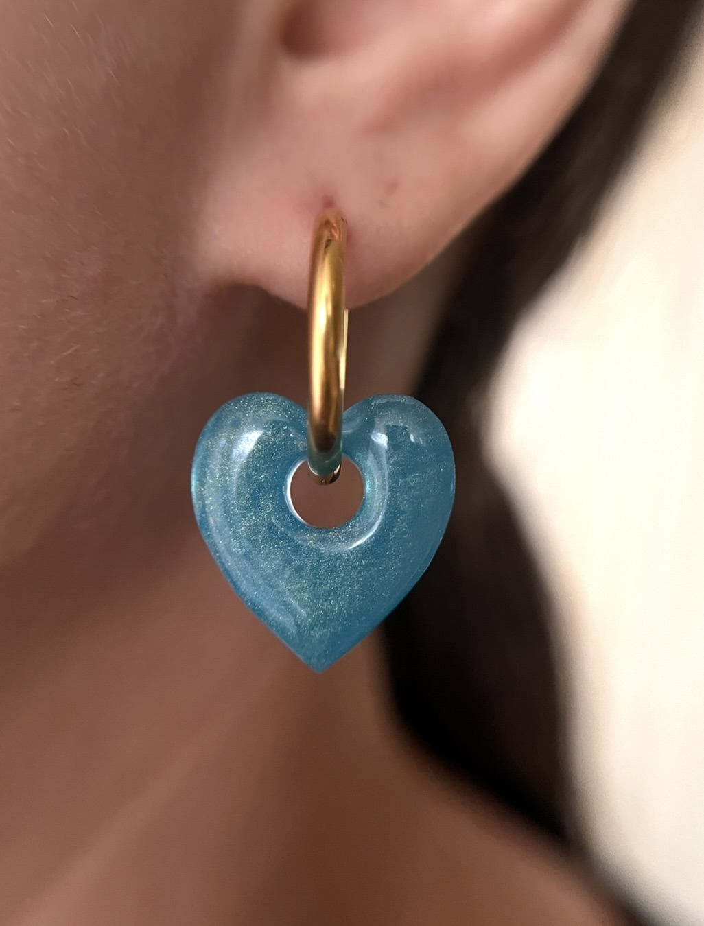 Coeur Bleu irisé