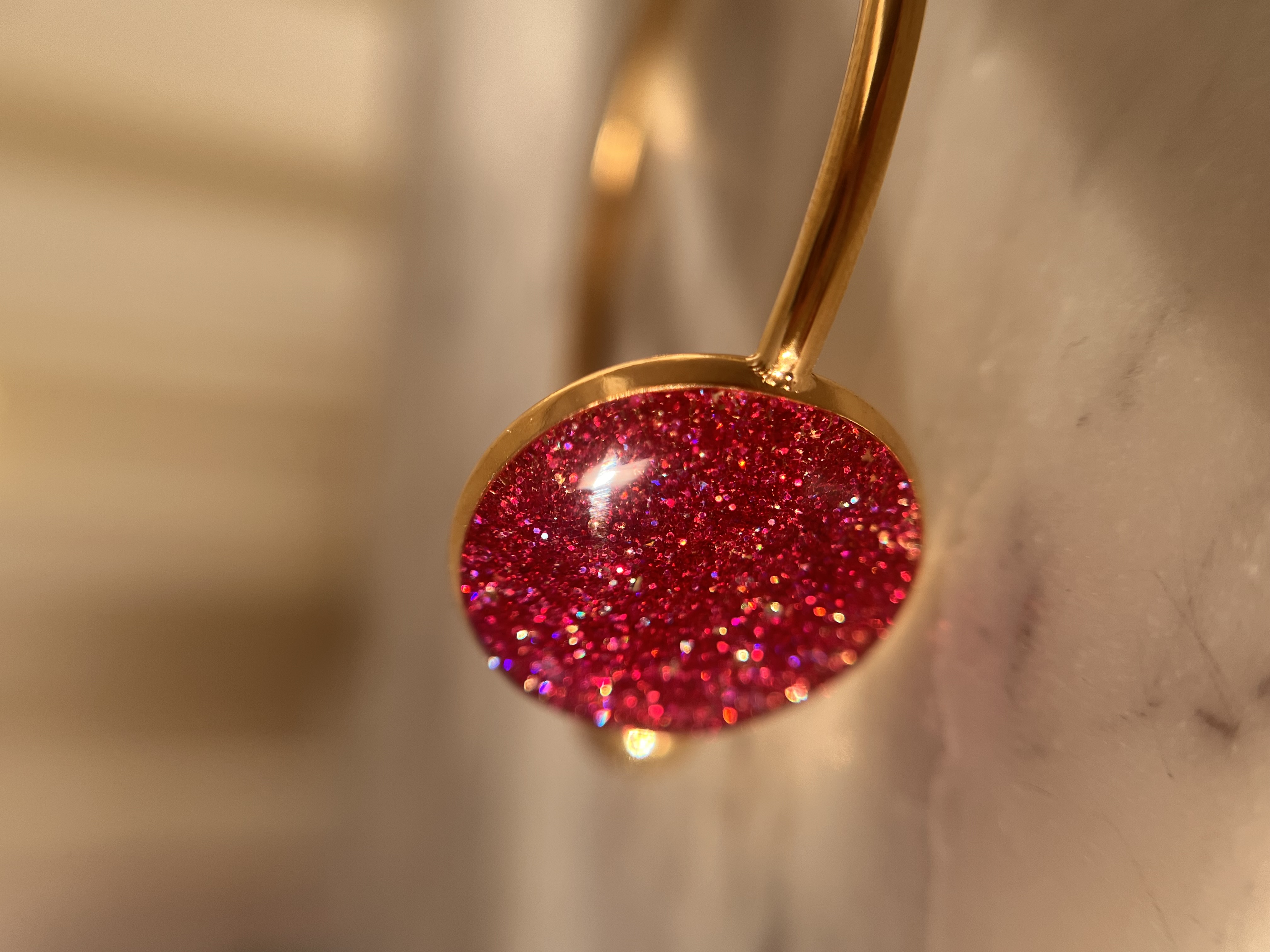 Jonc paillettes fuchsia
