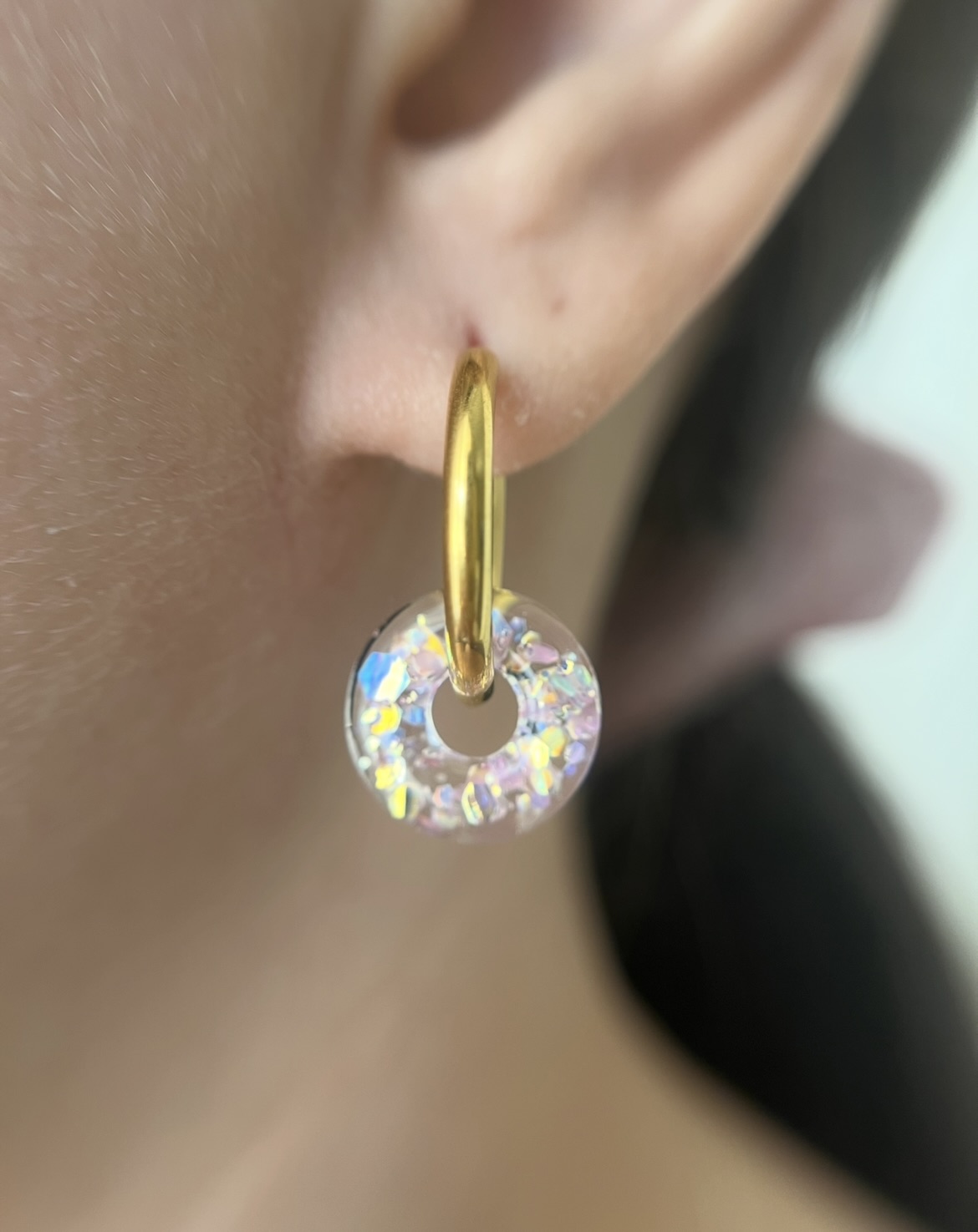 Louve Paillettes holographique