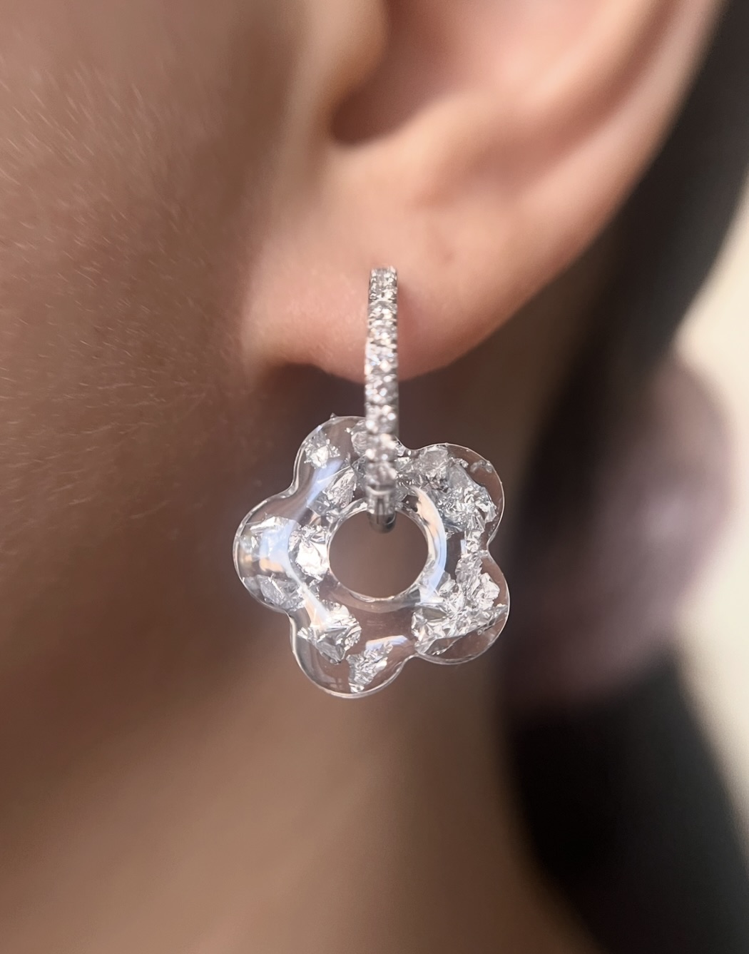 Flower feuille d'argent