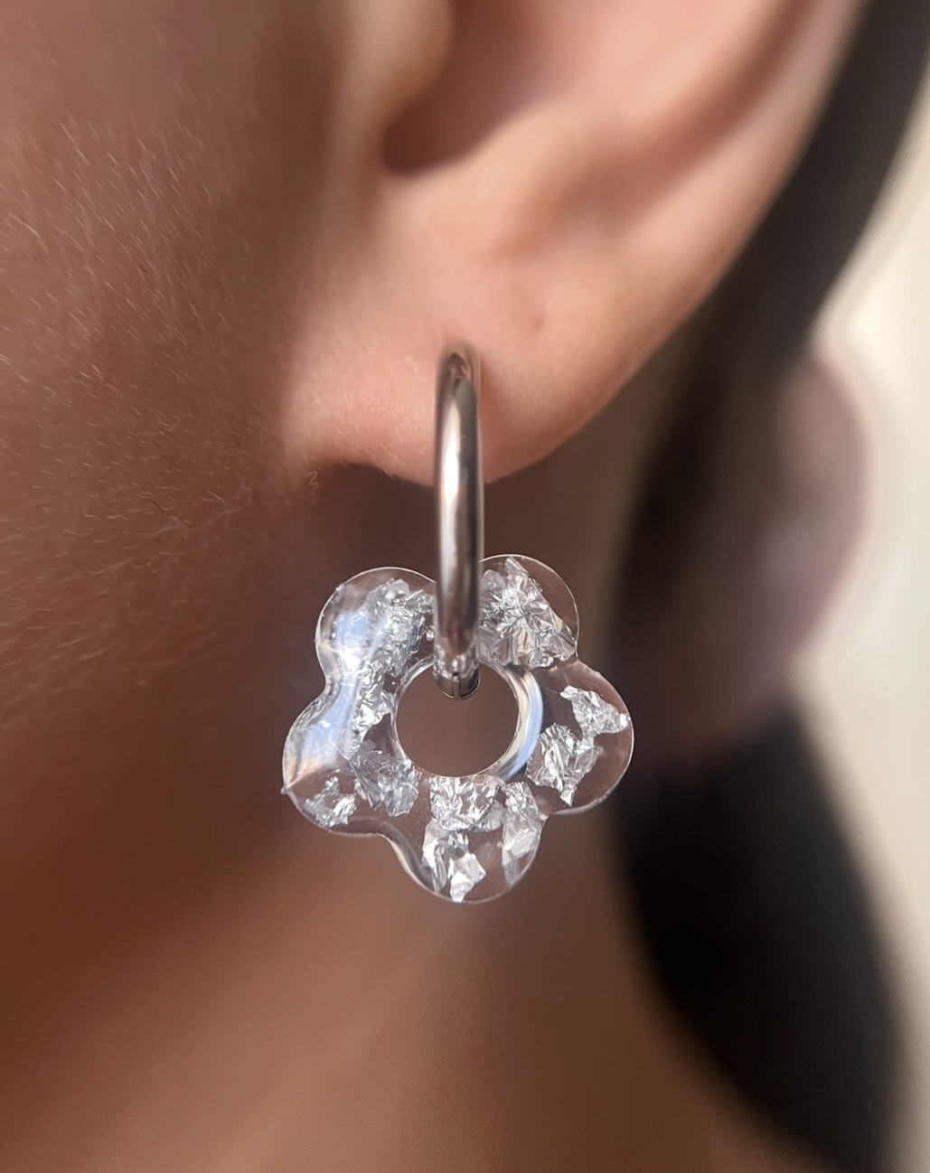 Flower feuille d'argent