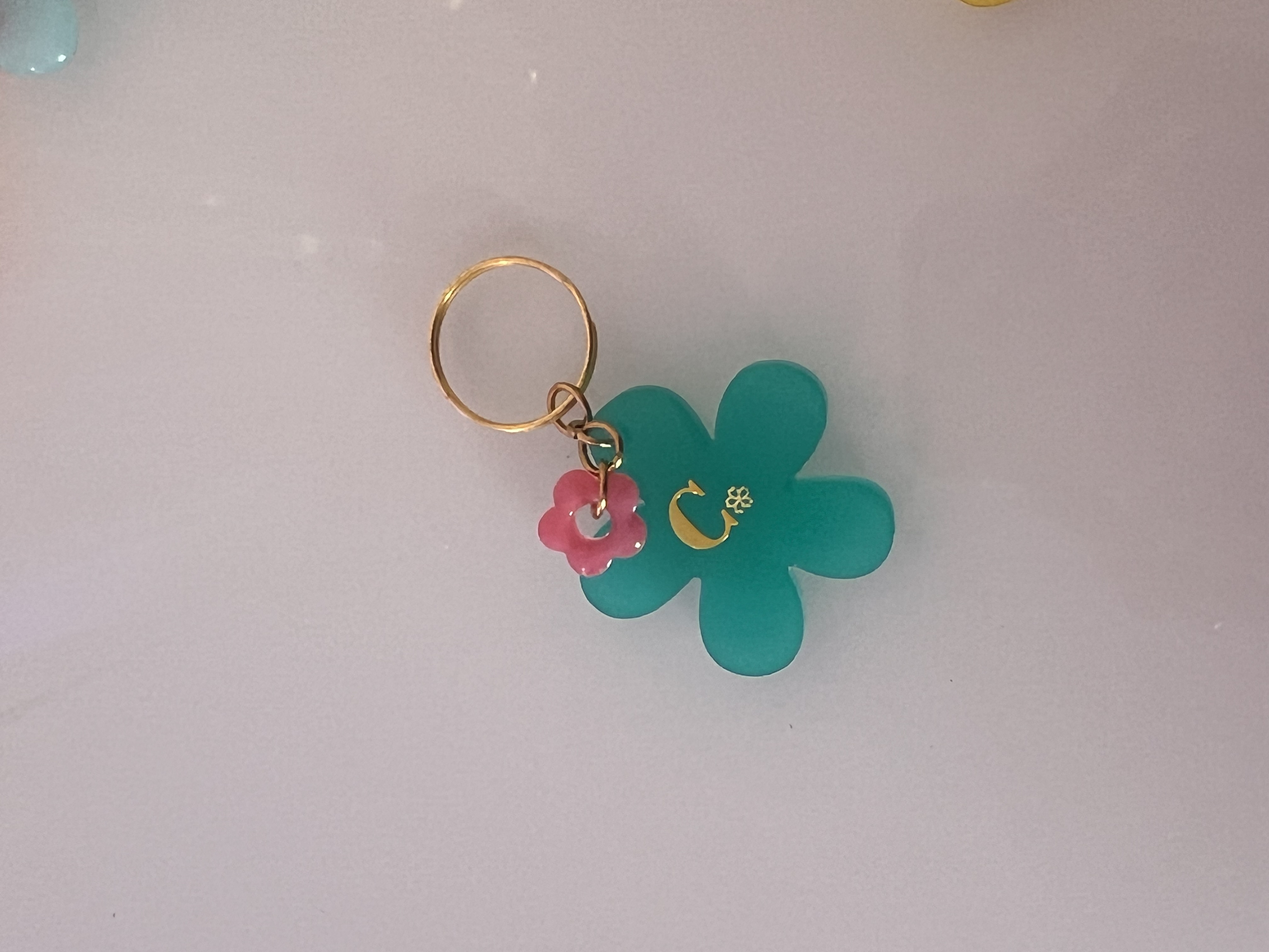 Porte-clefs fleur 