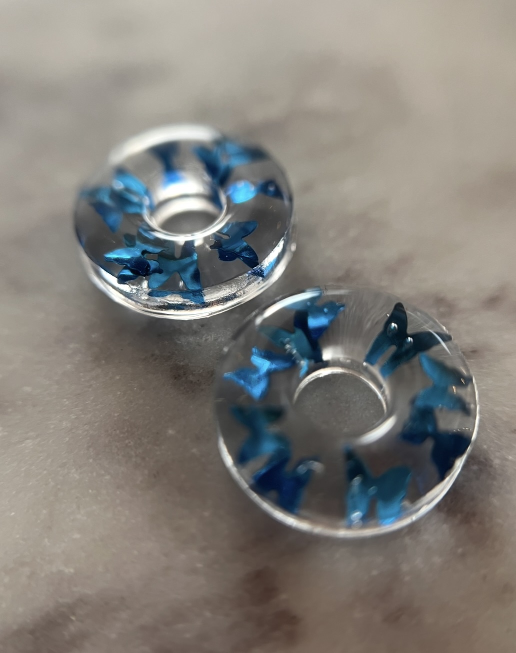 Louve papillon bleu