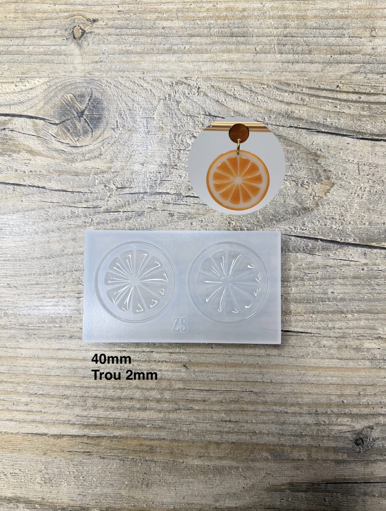  Moule Orange Citron 40mm