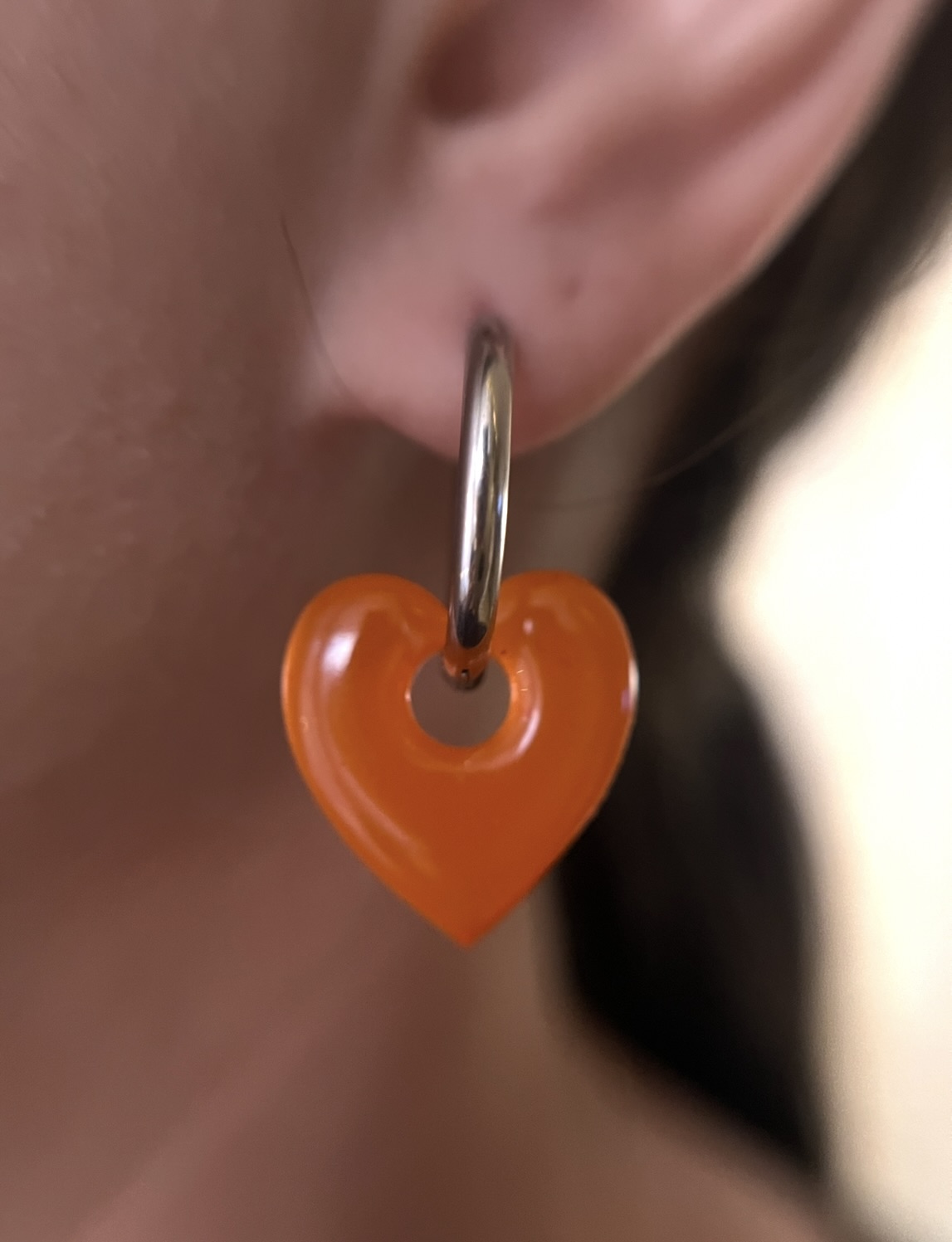 Velours Coeur Orange