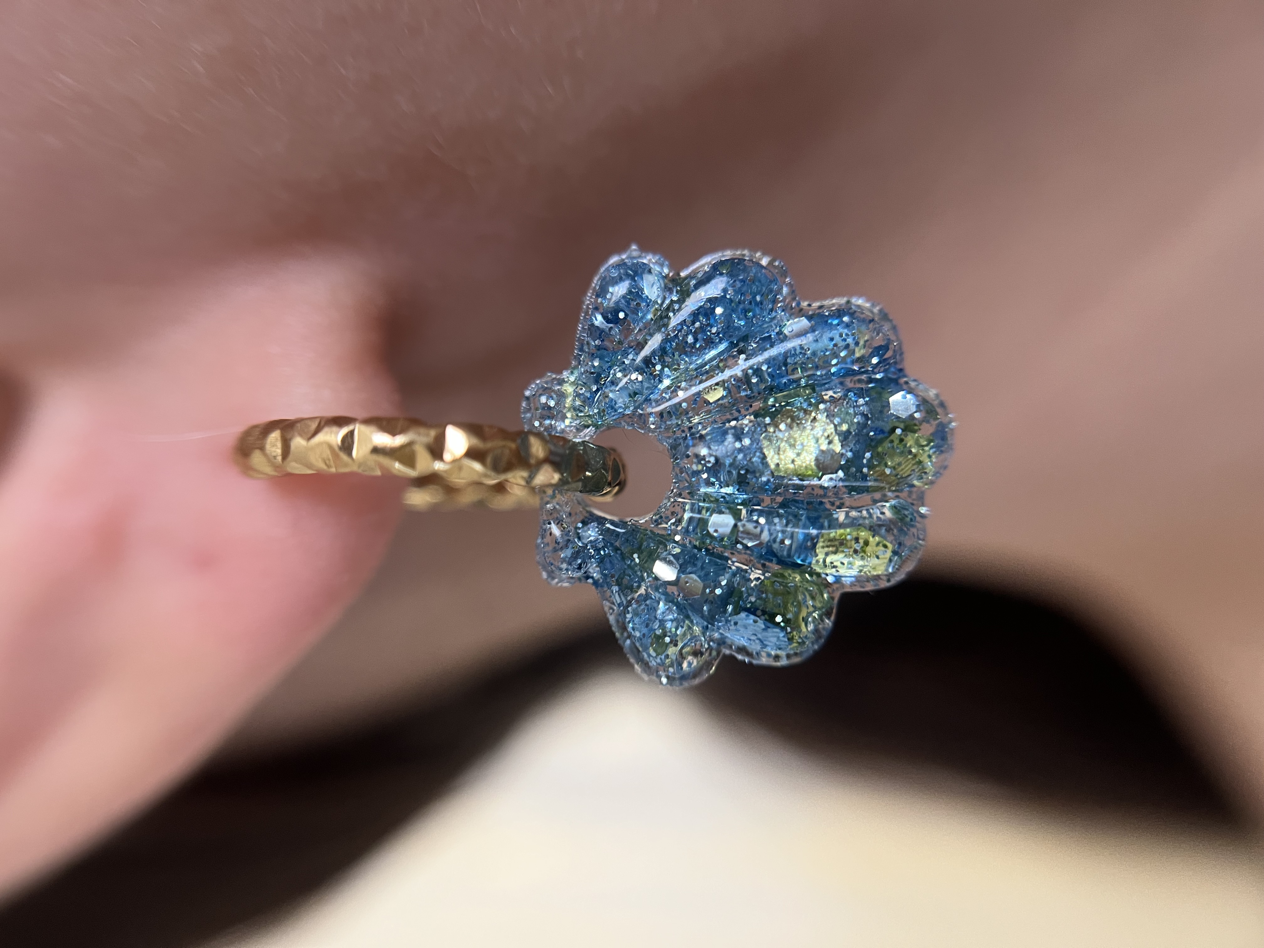 Coquillage  Bleu vert